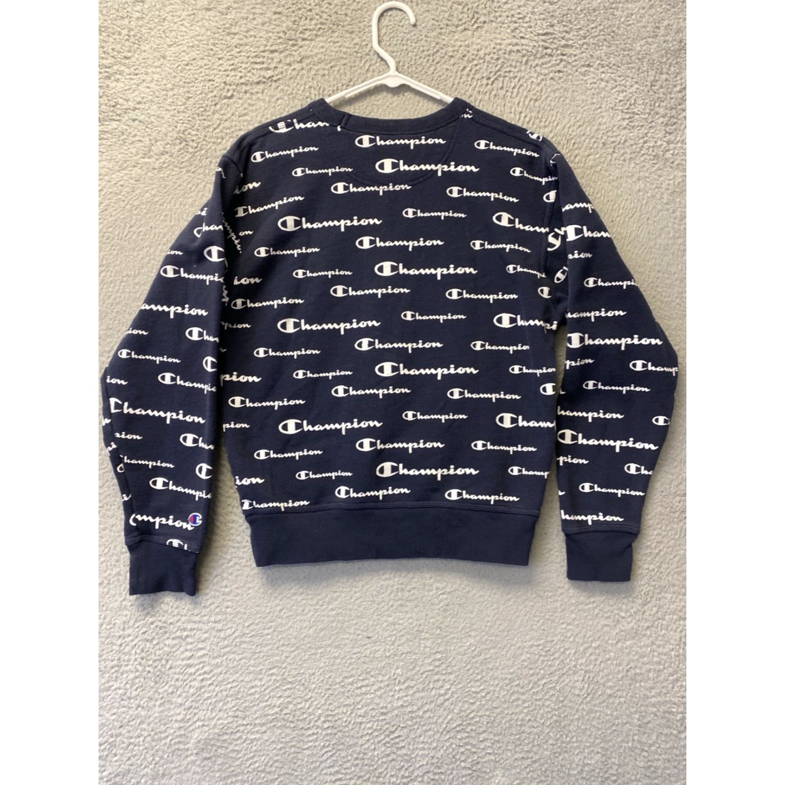 Champion CHAMPION Sweatshirt Men’s Crewneck Pullover Size S Navy Logo 90s Style Size US S / EU 44-46 / 1 - 6 Thumbnail