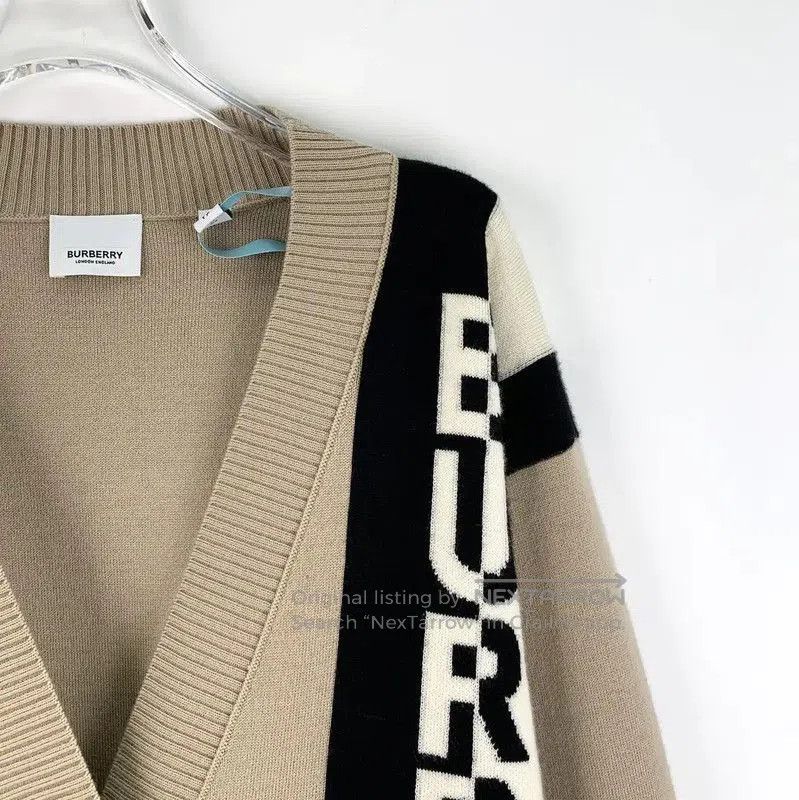 Burberry Burberry Brown Wool Women's Cardigan in Size XS. Size XS / US 0-2 / IT 36-38 - 3 Thumbnail