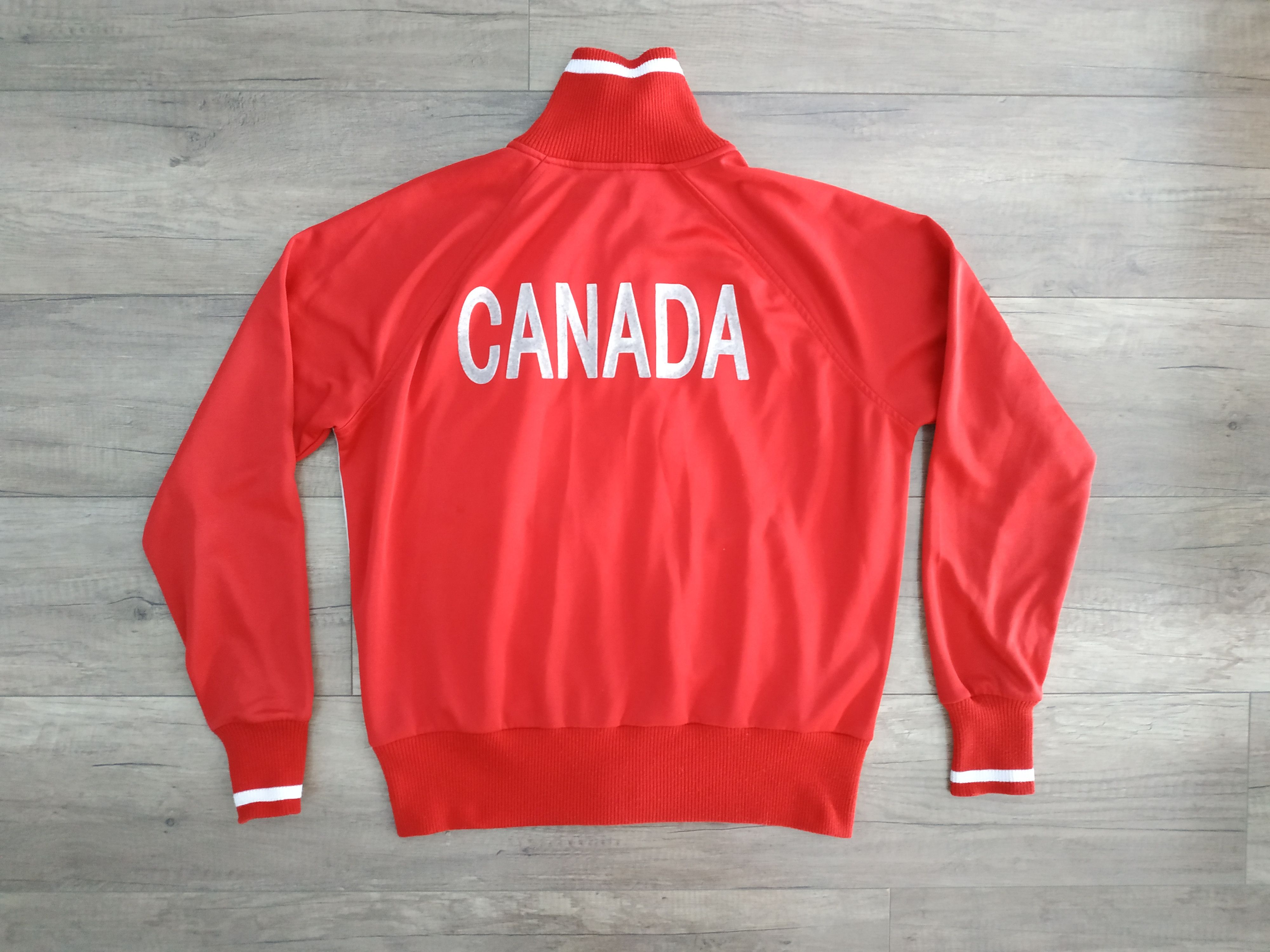 Le Coq Sportif 80's Le Coq Sportif Canda Football Track Jacket Size US XL / EU 56 / 4 - 2 Thumbnail