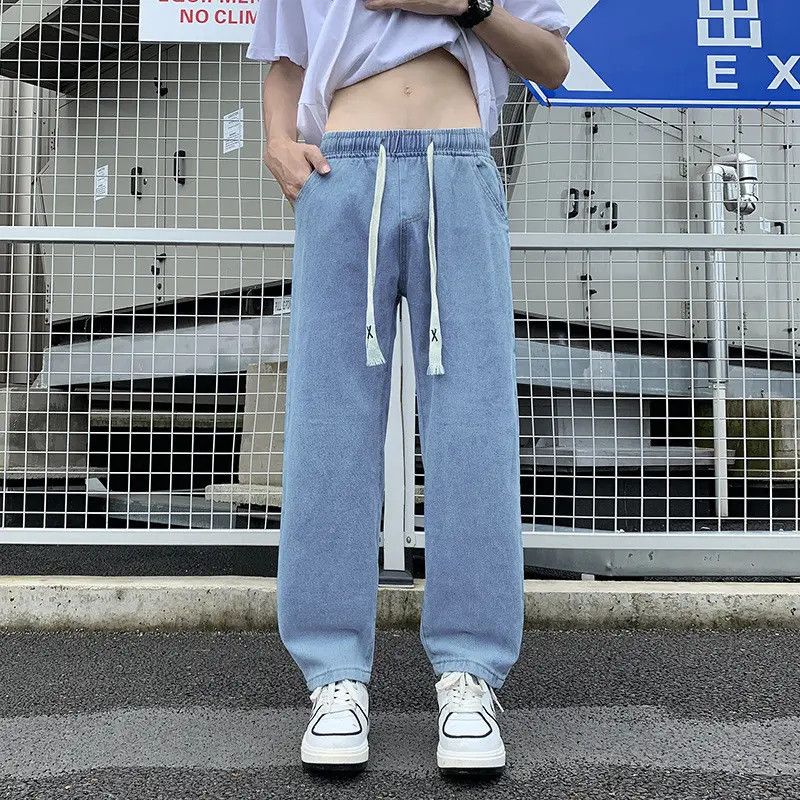 Japanese Brand × Jean Retro loose straight leg wide leg casual jeans Size US 32 / EU 48 - 4 Thumbnail