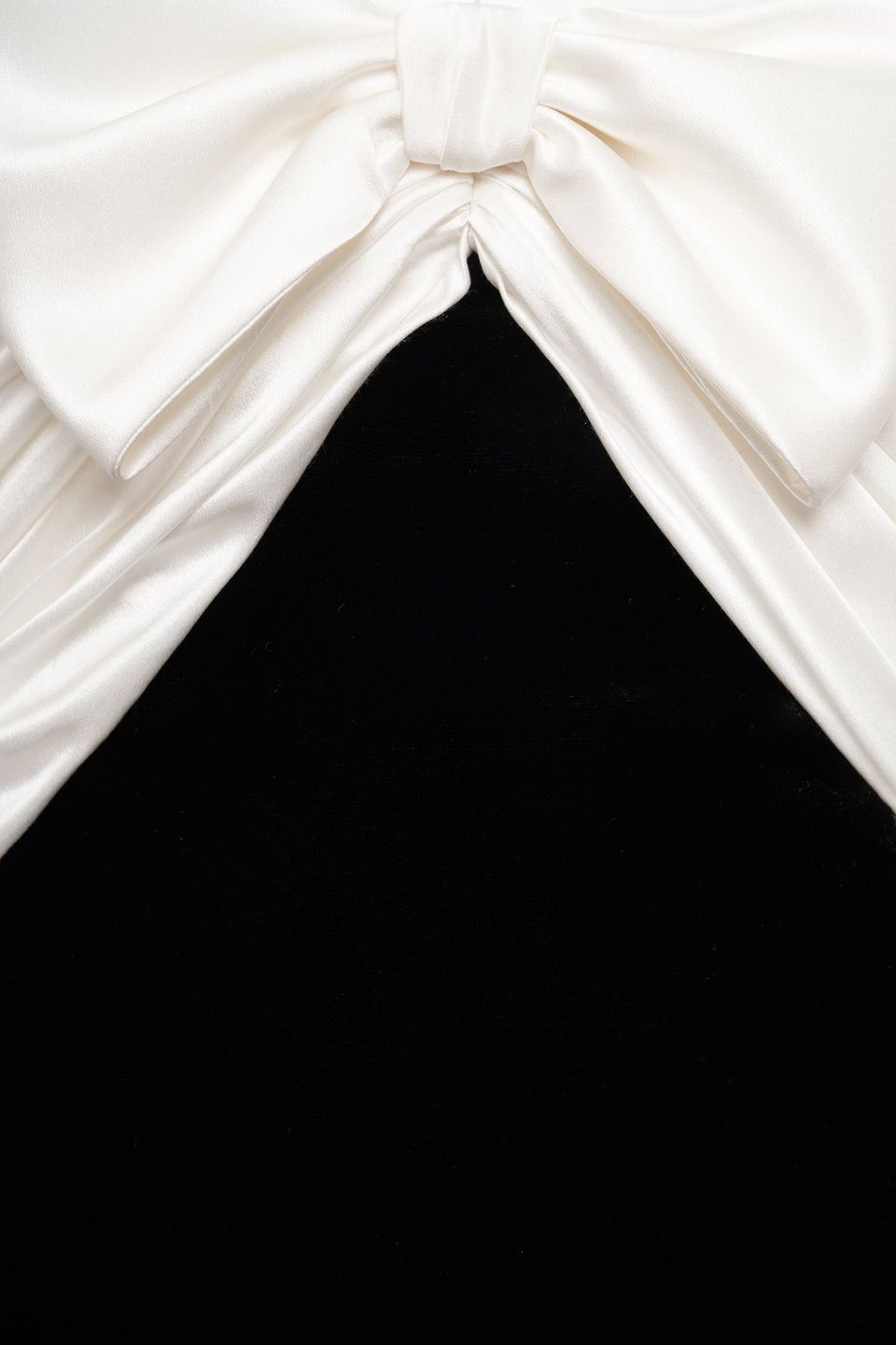 Alessandra Rich o1s22i1n0225 Long Silk & Velvet Dress in Black White Size S / US 4 / IT 40 - 3 Thumbnail