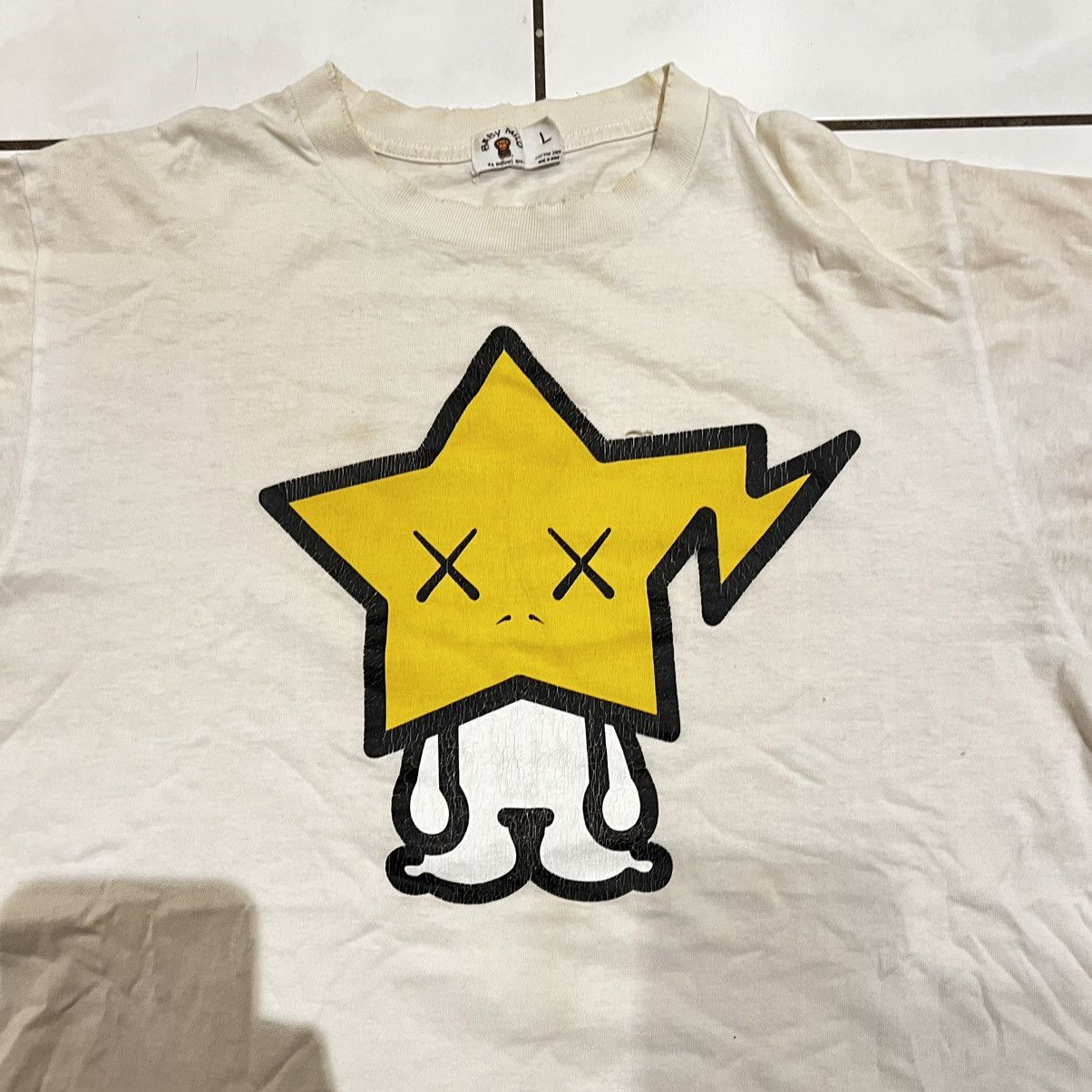Bape × Kaws BAPE x KAWS Baby Milo Star T-Shirt White Graphic Tee Size US L / EU 52-54 / 3 - 2 Thumbnail
