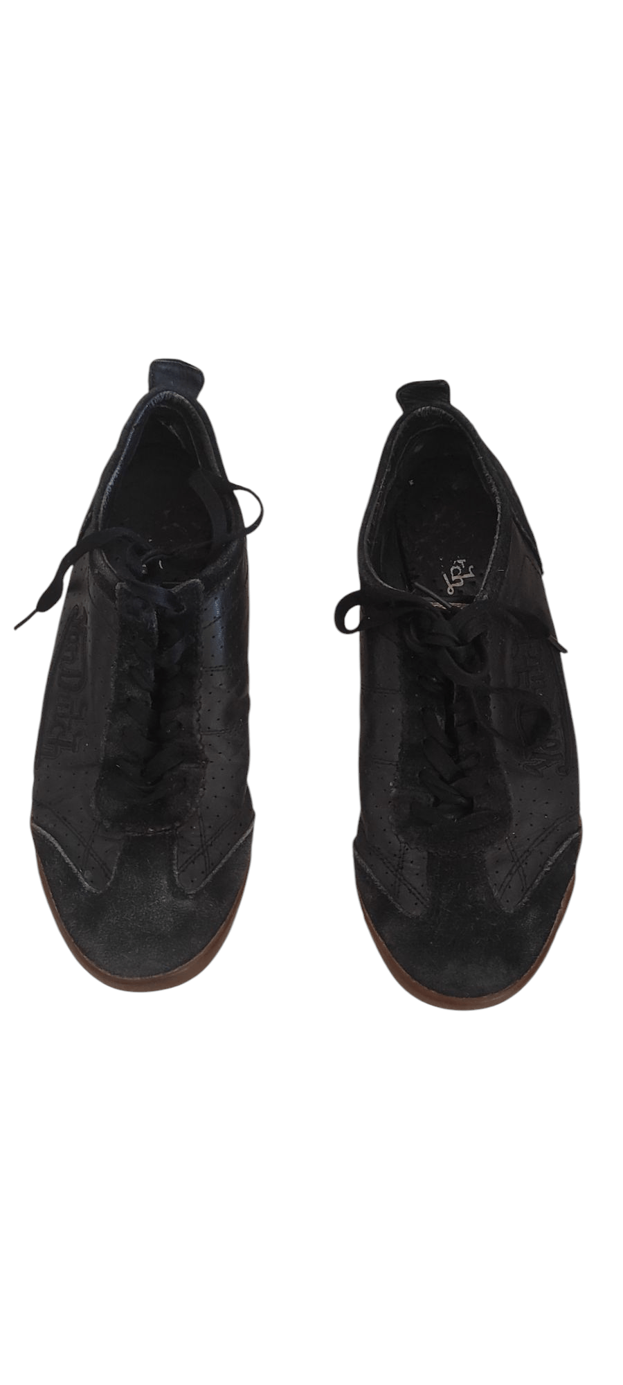Vintage × Von Dutch Von Dutch Leather Sneakers Suede Flying Emboidered Eyeball Size US 8 / EU 41 - 3 Thumbnail