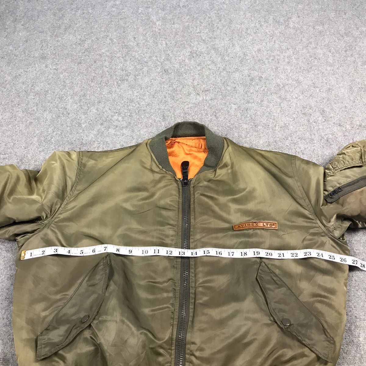 AVIREX MA-1 VF-117 PRIVATEERS SUN FADED BOMBER JACKET