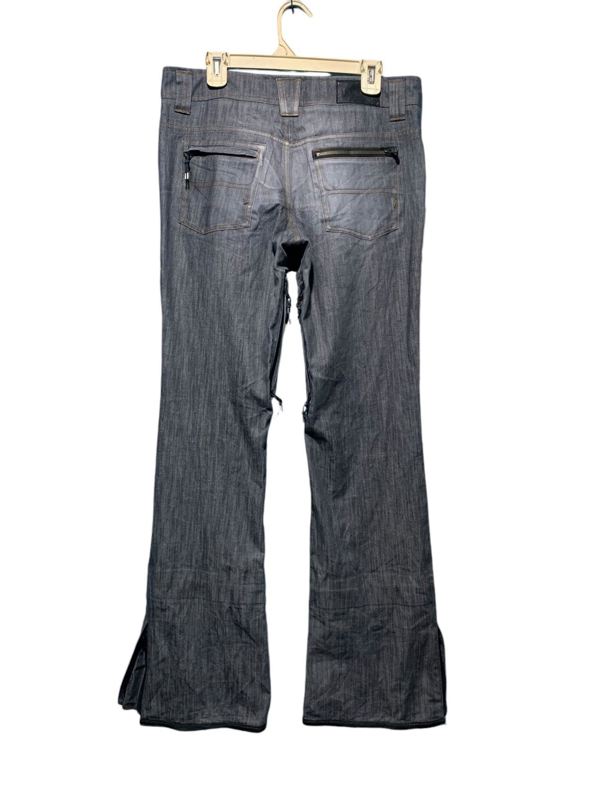 If Six Was Nine Holden multi zip flare denim layered jeans ifsixwasnine Size US 35 - 12 Thumbnail