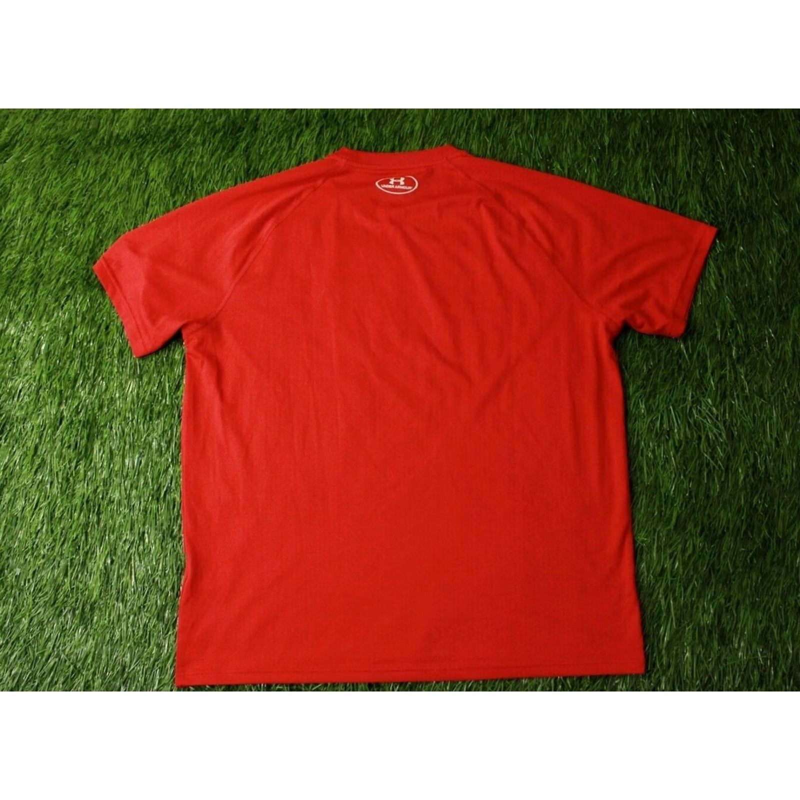 Under Armour Under Armour Mens Training Compression Shirt Jersey T-Shirt Original Size L Red Short Sleeve Adult Large Shirt Size US L / EU 52-54 / 3 - 7 Thumbnail