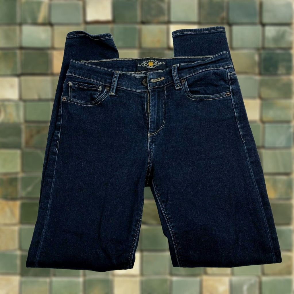 Lucky Brand Lucky Brand Brooke Legging 4/27A Jeans Mid Rise Stretch Denim Skinny Regular Women Size 27" / US 4 / IT 40 - 1 Thumbnail