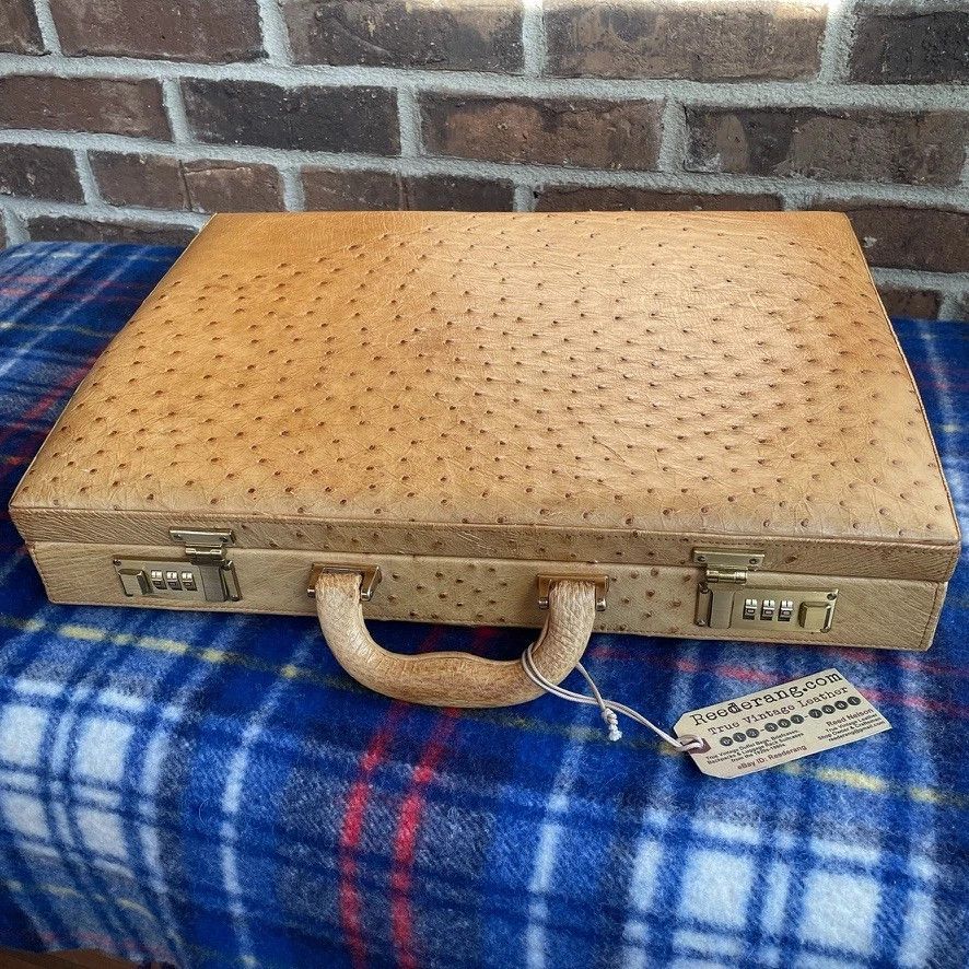 Other 1980s LUXURY OSTRICH SKIN HARDSIDE MACBOOK BRIEFCASE R$3248 Size ONE SIZE - 2 Thumbnail