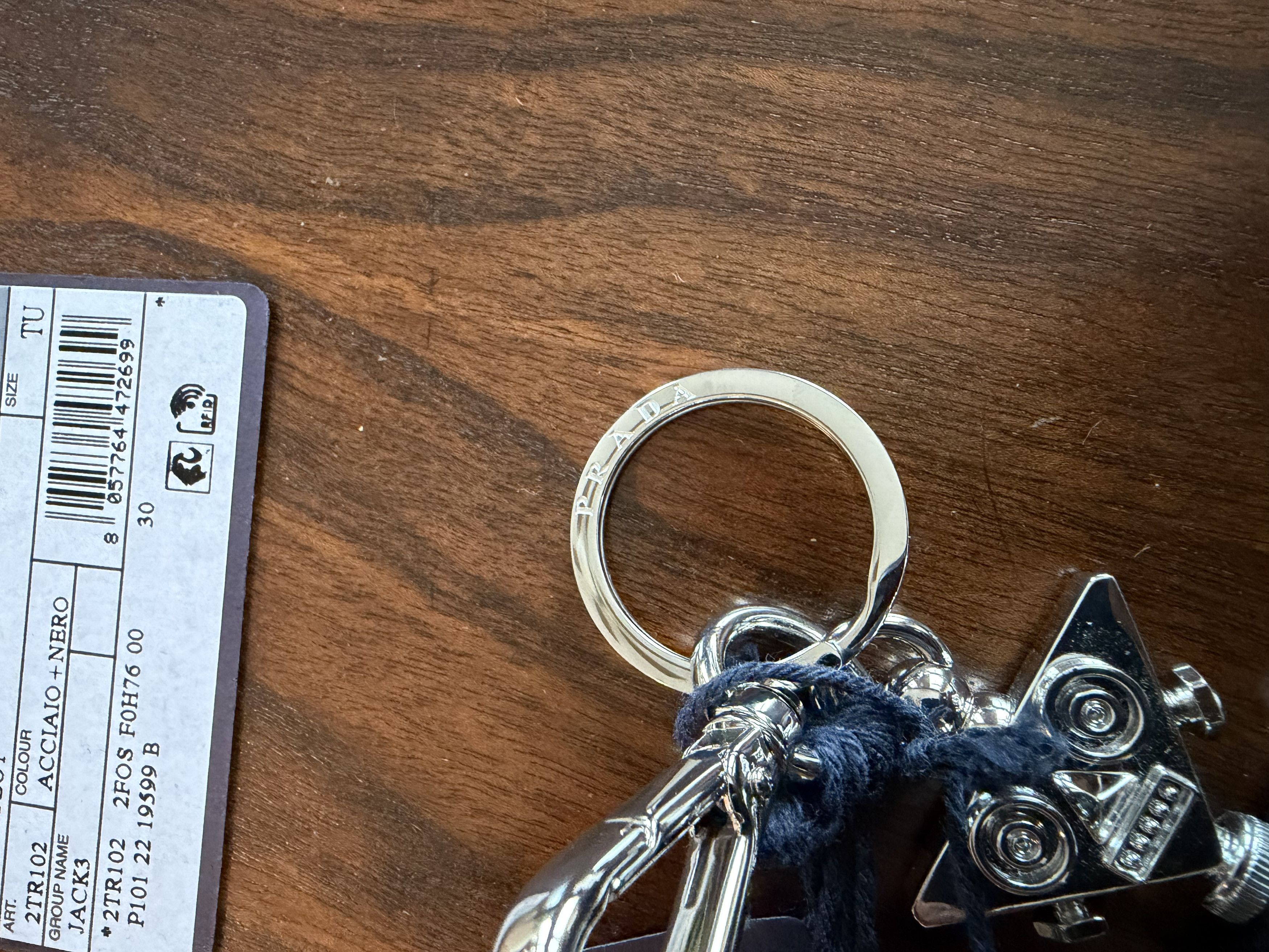 Prada Prada Robot Saffiano Leather Keychain Charm MSRP $725 Size ONE SIZE - 4 Thumbnail