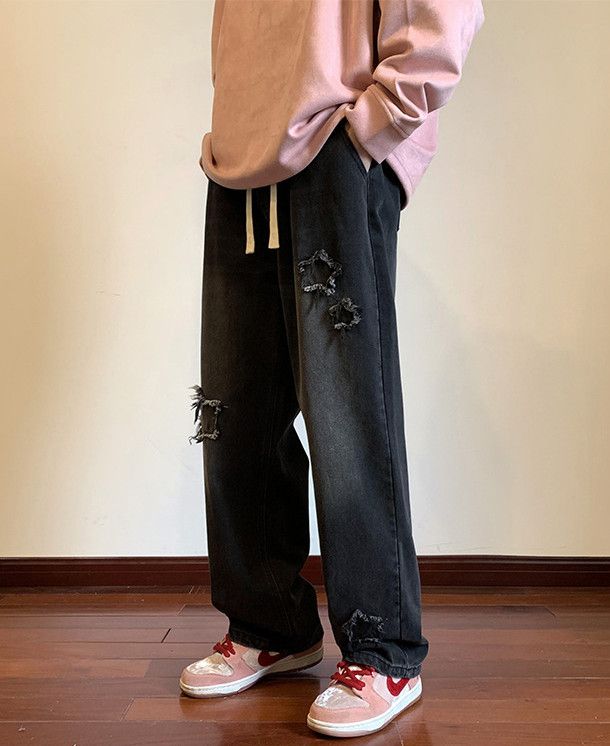 Japanese Brand Men's loose straight leg casual high street jeans Size US 32 / EU 48 - 1 Thumbnail