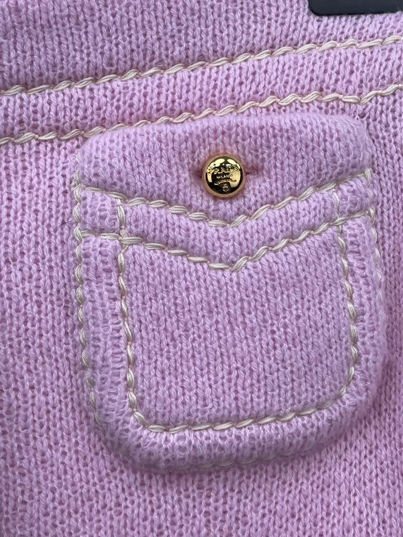 Prada Prada 24-pocket pink knitted skirt 2504-Nextarrow Size 25" / US 0 / IT 36 - 5 Thumbnail