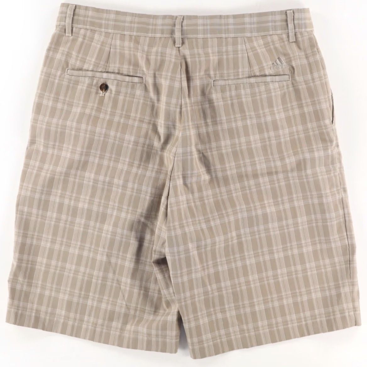 Adidas Adidas Golf Shorts Men 34 Brown Plaid Polyester Stretch Casual Regular Fit Sh Size US 34 / EU 50 - 4 Thumbnail