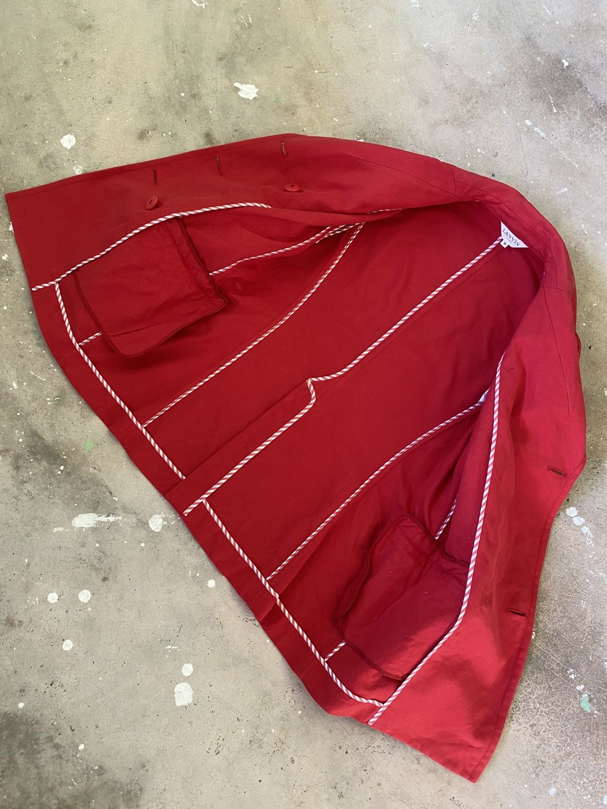 Lanvin Lanvin Sport Red Double Breasted Peacoat Size S / US 4 / IT 40 - 9 Thumbnail