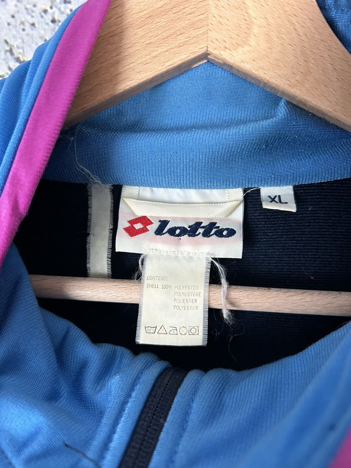 Lotto Sport Vintage Lotto Zip Up Sweatshirt Nylon Sportswear 90s Hype Size US XL / EU 56 / 4 - 6 Thumbnail