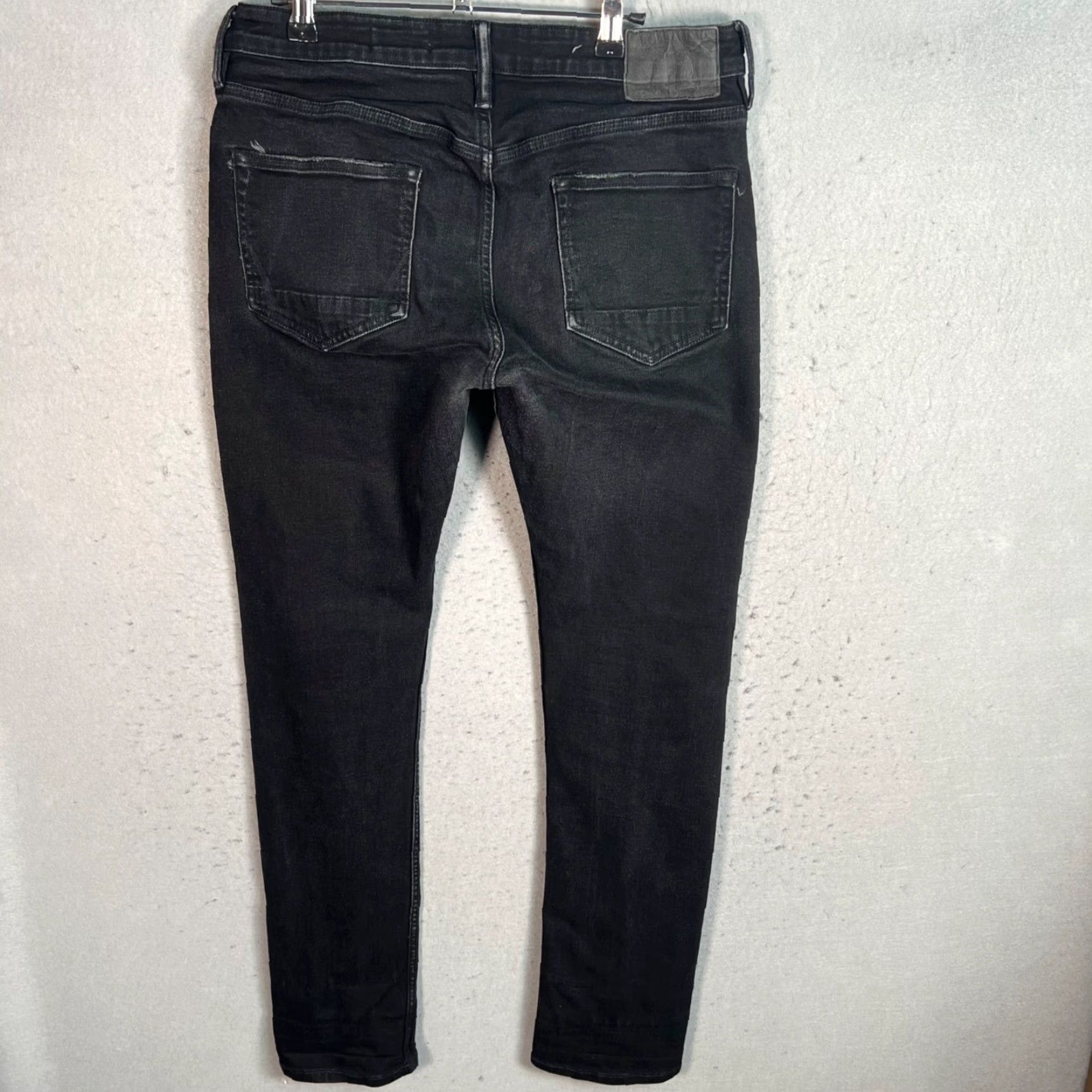 Allsaints AllSaints Jeans Slim Mens Black Denim 30 x 32 Adult Mens 5-Pocket Design Stretch Size US 30 / EU 46 - 2 Thumbnail