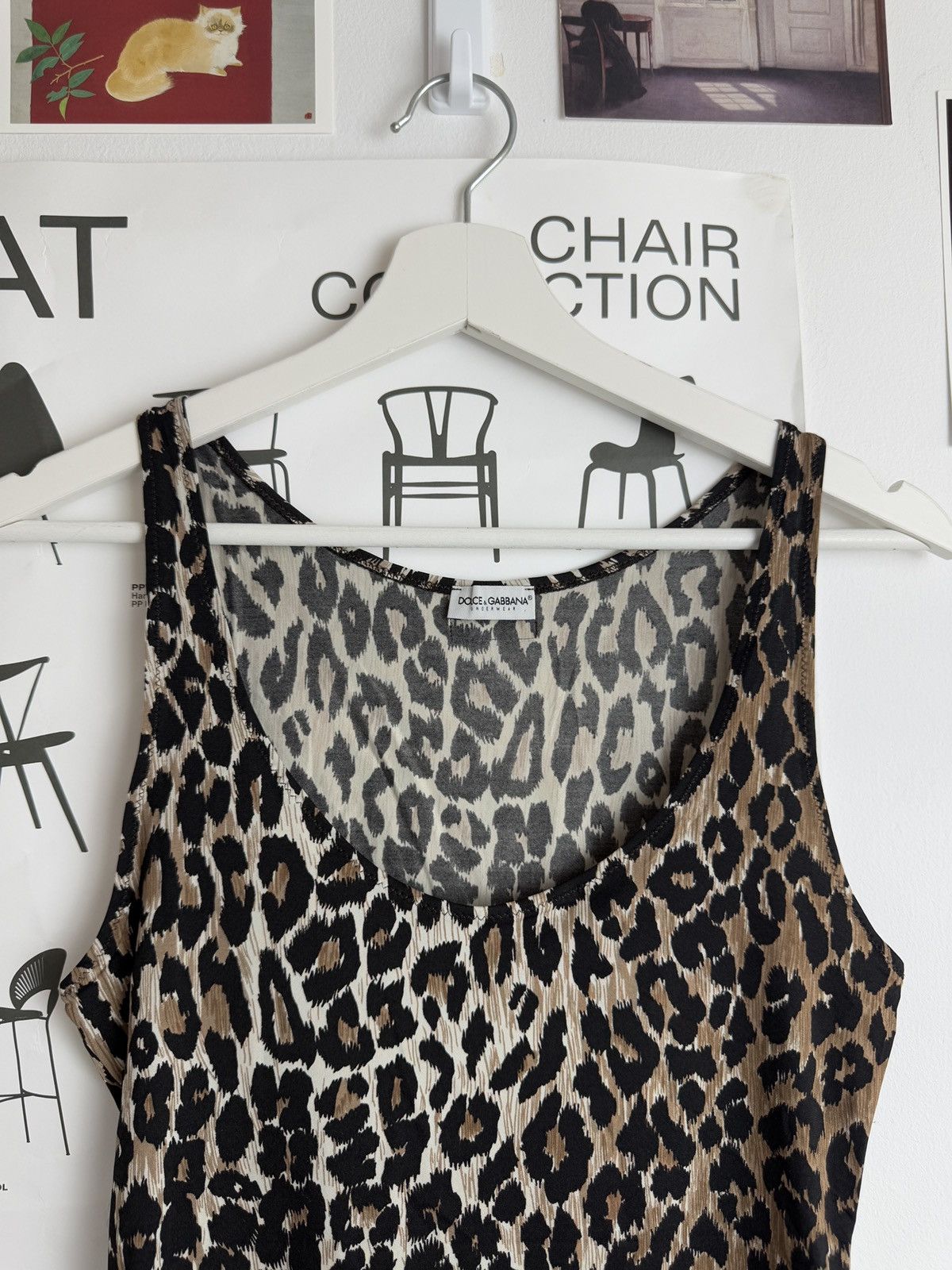 Dolce & Gabbana Vintage y2k Dolce & Gabbana leopard print tanktop coquette Size M / US 6-8 / IT 42-44 - 3 Thumbnail