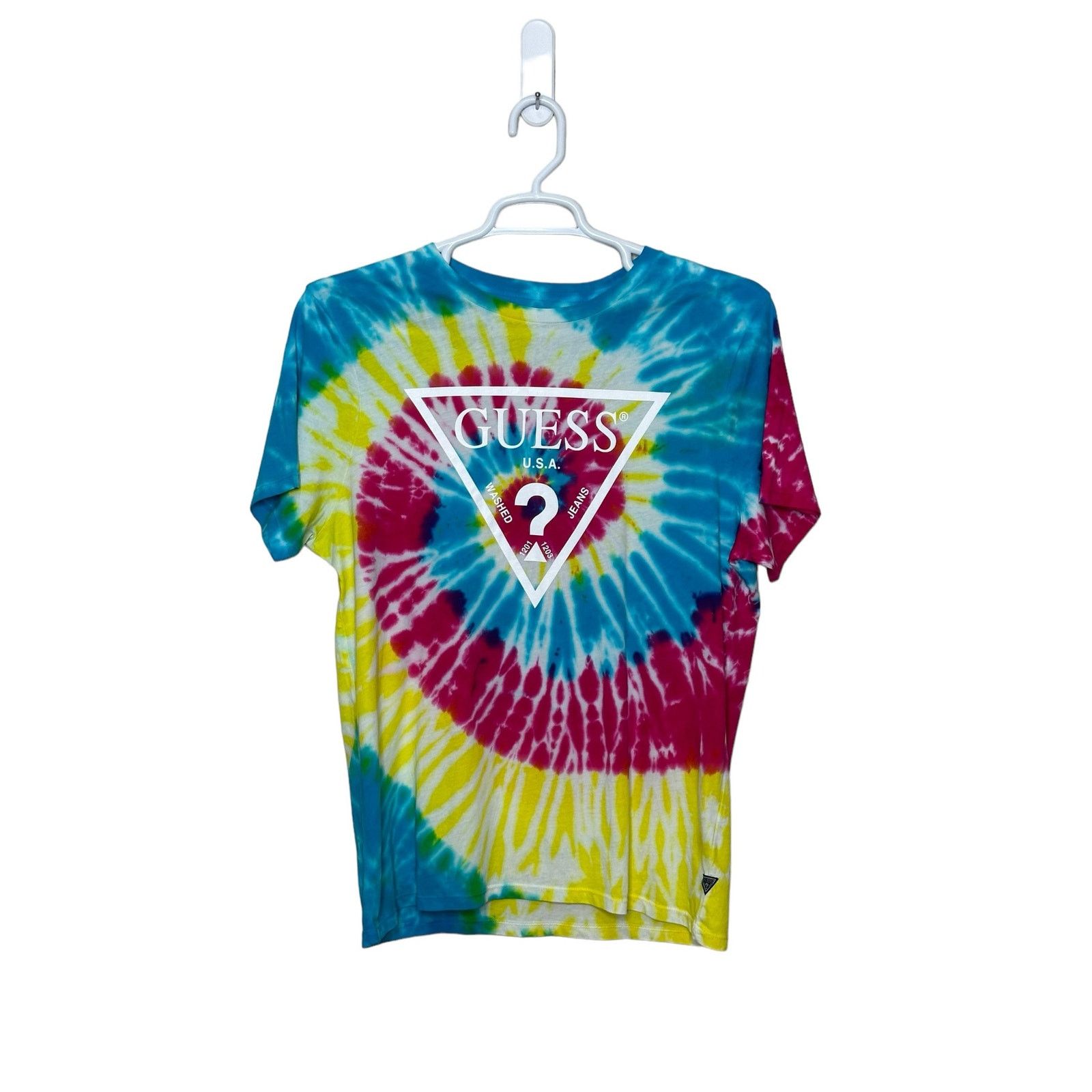 Guess Guess multicolor vibrant tie dye short sleeves t size Large Size L / US 10 / IT 46 - 8 Thumbnail