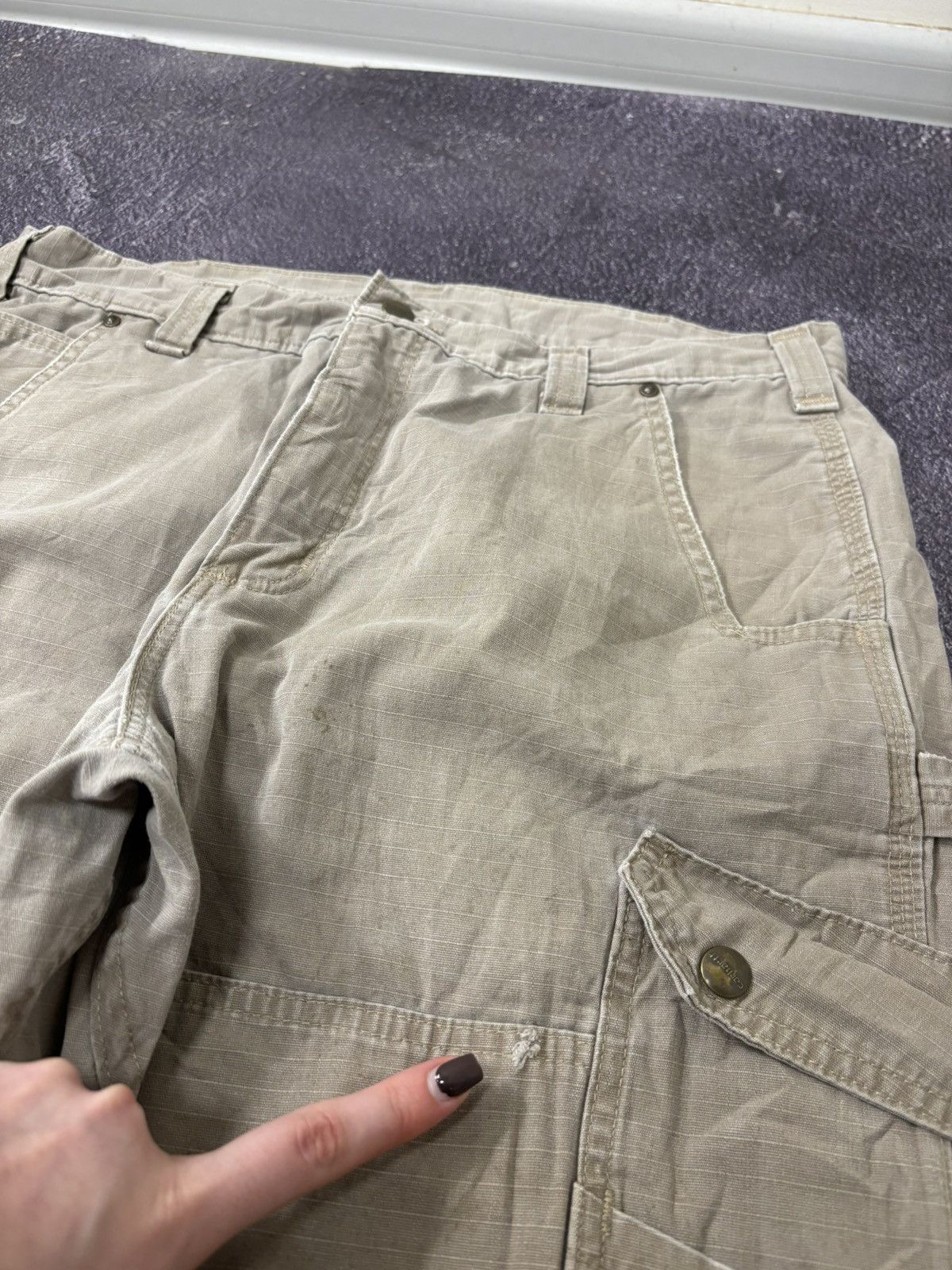 Carhartt Vintage Carhartt Y2K Relaxed Fit Work Hype Baggy Cargo Pants Size US 34 / EU 50 - 15 Thumbnail