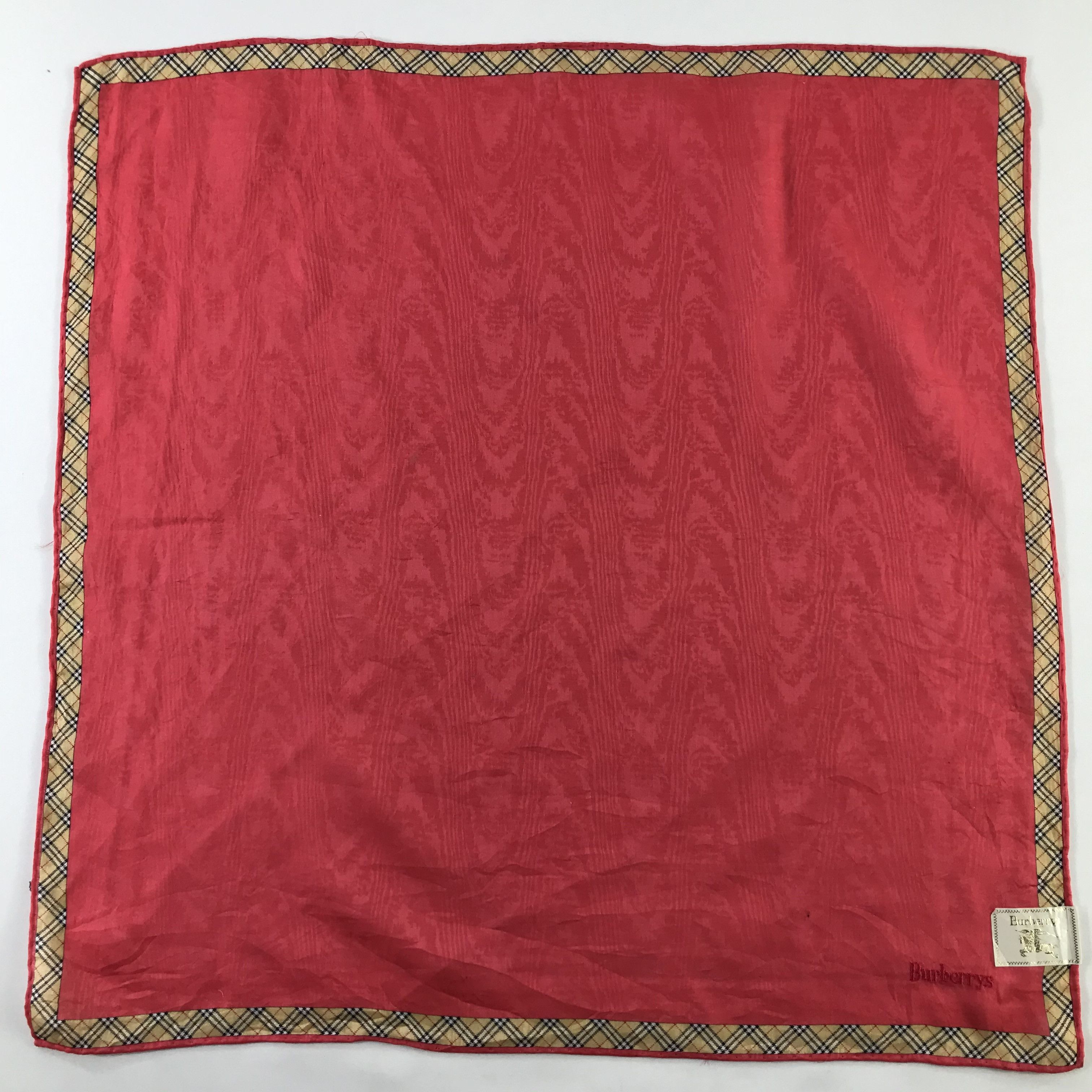 Burberry × Vintage Burberry Bandana / Handkerchief / Neckerchief - S482 Size ONE SIZE - 1 Thumbnail