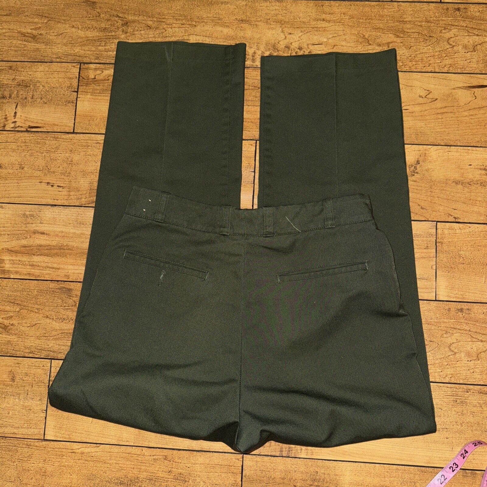 Sears × Vintage Vintage Sears Perma Pres Chino Pants Green 32x29 Military Size US 32 / EU 48 - 5 Thumbnail