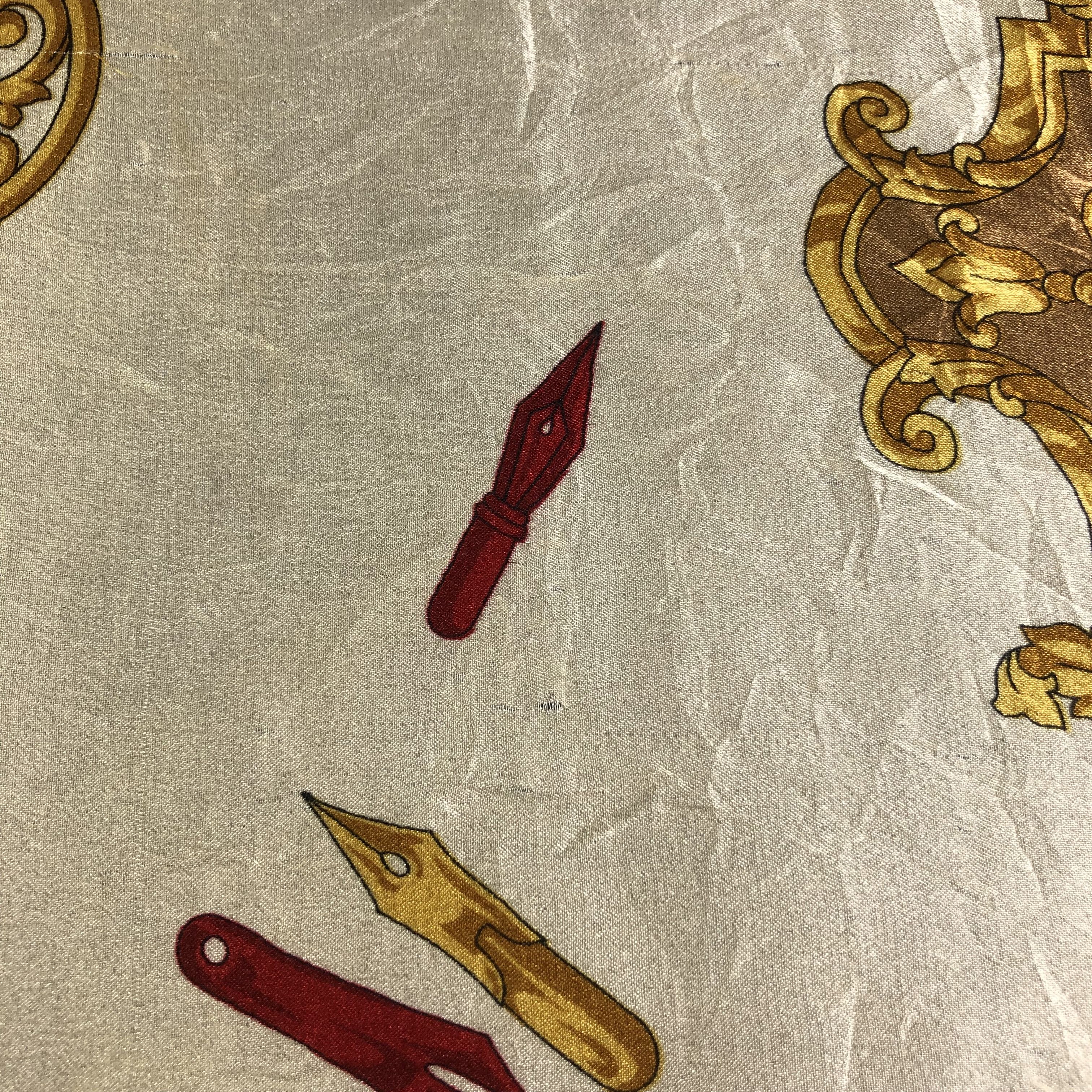 Vintage Luxury Design Silk Scarf M781 Size ONE SIZE - 7 Thumbnail