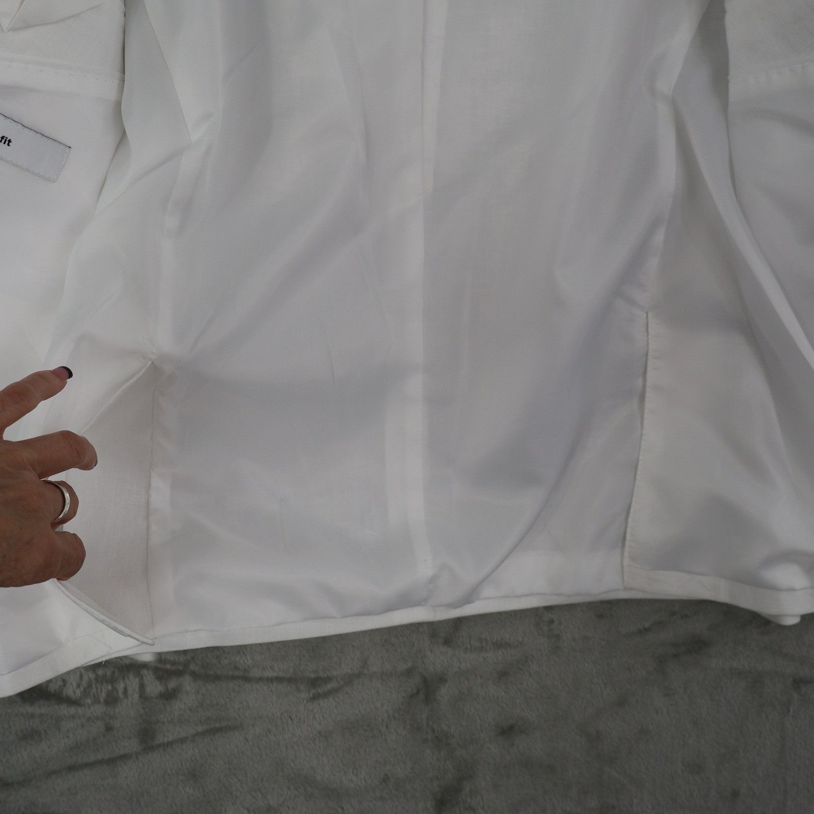 Bar III Bar III Slim Fit Linen Blazer Mens 42S White Preppy Classic Size 42S - 14 Thumbnail