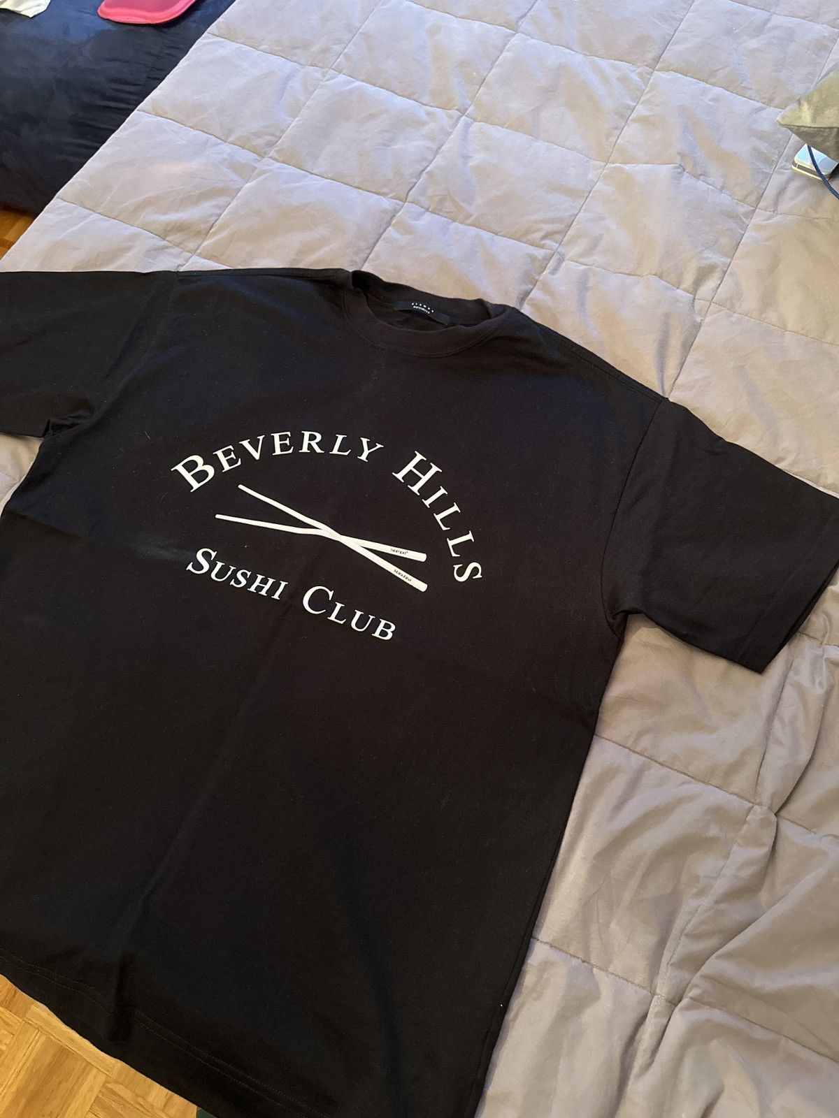 image of Beverly Hills Sushi Club Matsuhisa Stampd in Black, Men's (Size Small)