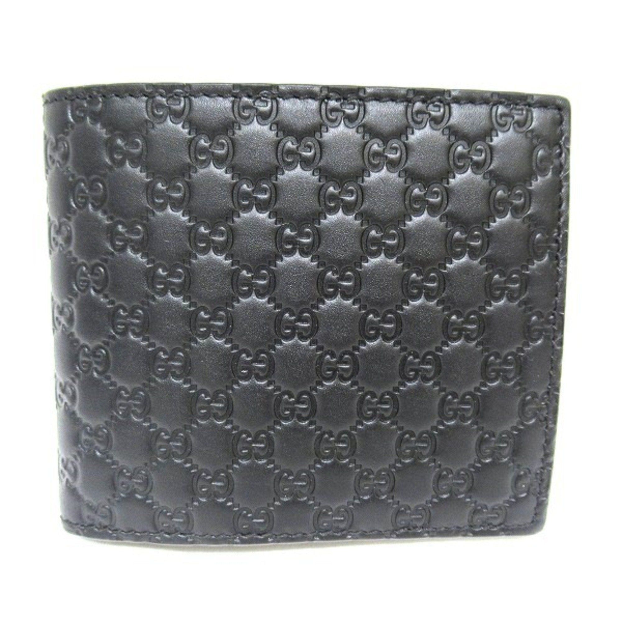 image of Gucci Micro Ssima 544472 Wallet Bi-Fold Men's in Black