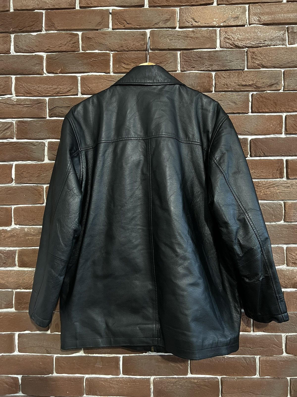 Leather Vintage Genuine Real Leather Jacket High Quality Rock Punk Size US M / EU 48-50 / 2 - 2 Thumbnail