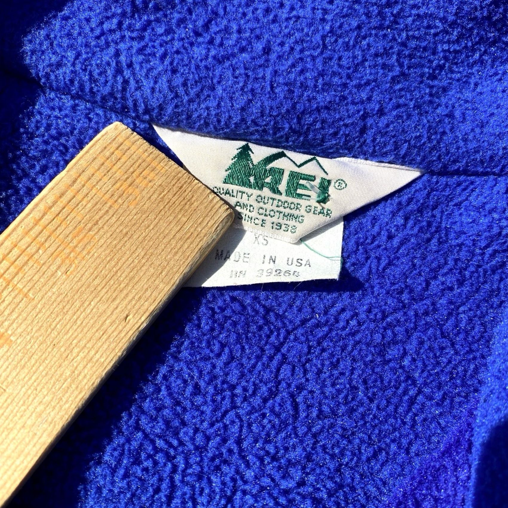 Vintage VINTAGE REI Jacket Mens XS Purple Fleece Men XSmall Blue Full Zip Pockets Size US XS / EU 42 / 0 - 3 Thumbnail