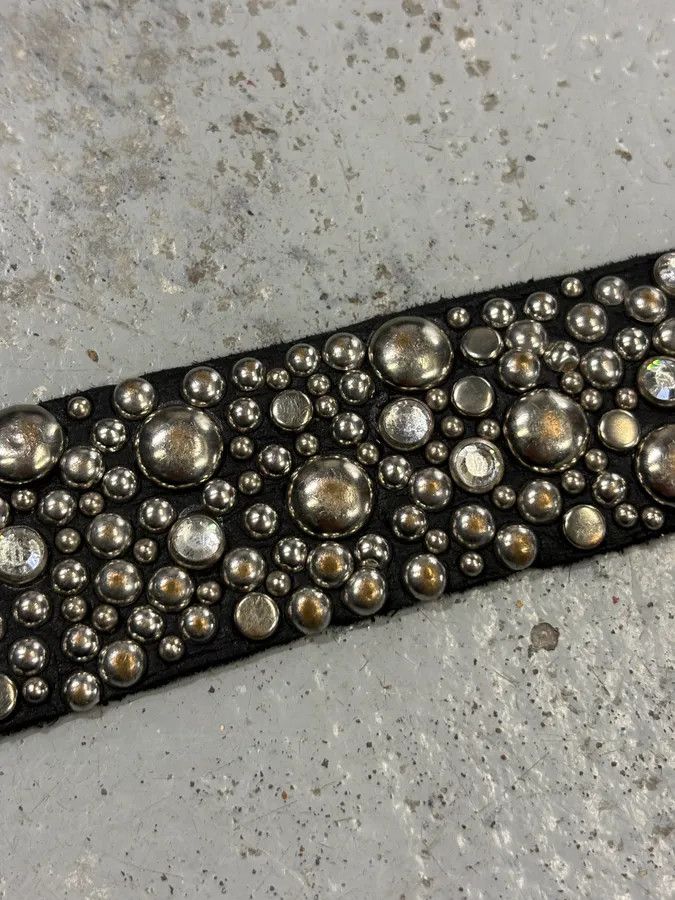 Dsquared2 Dsquared2 Black Leather Studded Belt Size ONE SIZE - 6 Thumbnail