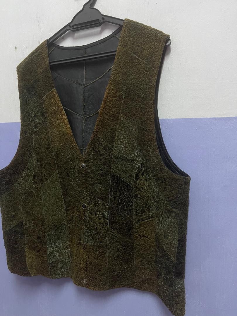 Japanese Brand Vintage Reversible Malubel Sydney Lamb Leather Patchwork Size US L / EU 52-54 / 3 - 13 Thumbnail