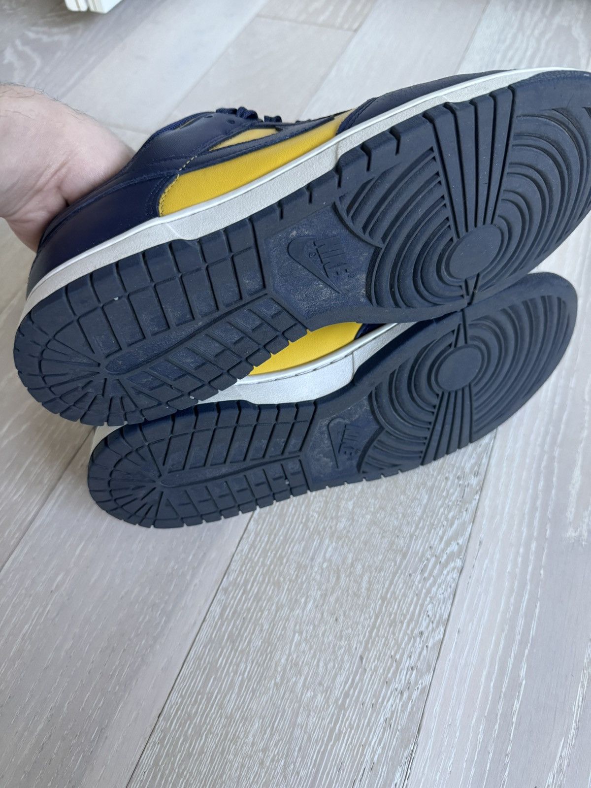 Nike Michigan Dunk Low Navy Yellow Size US 10 / EU 43 - 4 Thumbnail