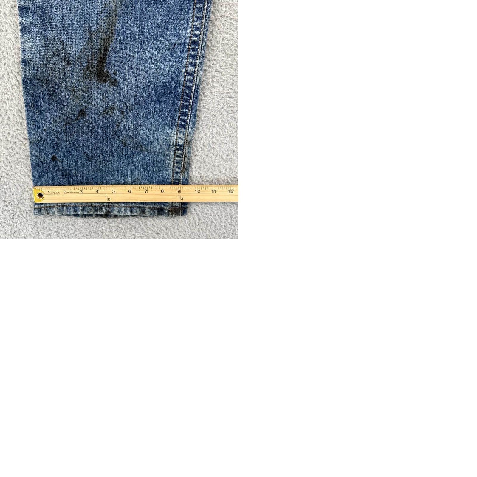Ariat Ariat Jeans Mens 38x32 Blue M4 Bootcut Low Rise Stretch Denim 5-Pocket Distressed Size US 38 / EU 54 - 9 Thumbnail