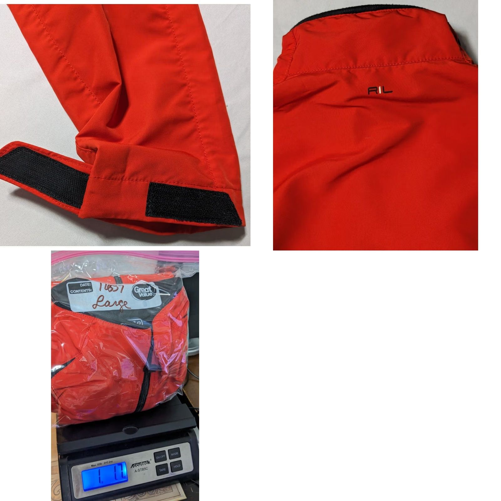 Polo Ralph Lauren VTG POLO RALPH LAUREN Men Large Orange Full Zip Long Sleeve Windbreaker Jacket Size US L / EU 52-54 / 3 - 11 Thumbnail