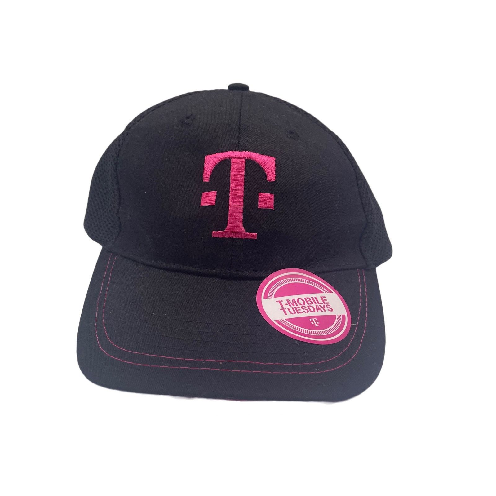 Other T-Mobile Tuesdays Hat Cap Black Pink Mesh Lightweight Unisex Size ONE SIZE - 1 Thumbnail