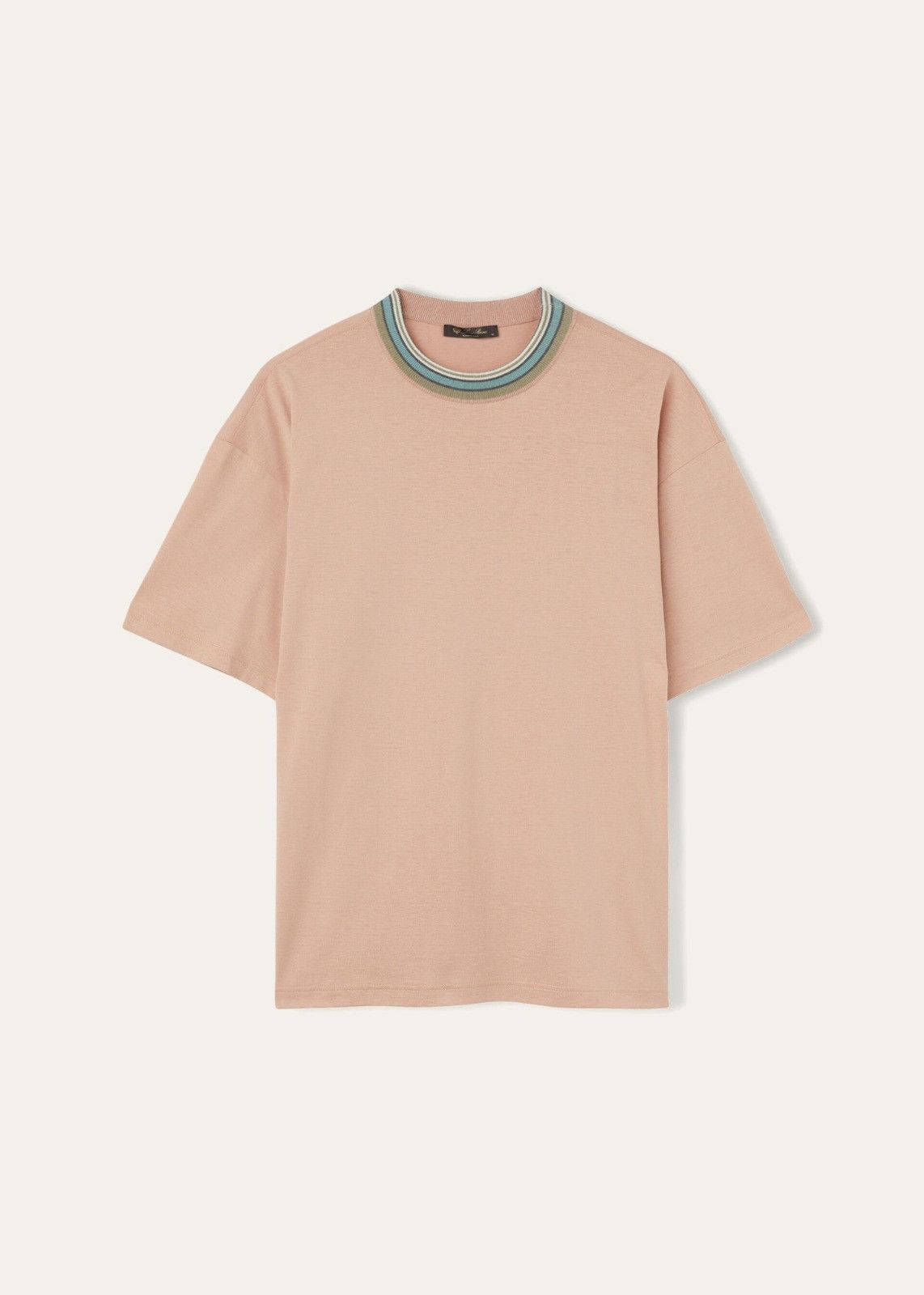 Loro Piana o1srvl11e1224 Cotton Jersey Short-Sleeved T-Shirt in Pink Size US S / EU 44-46 / 1 - 1 Thumbnail