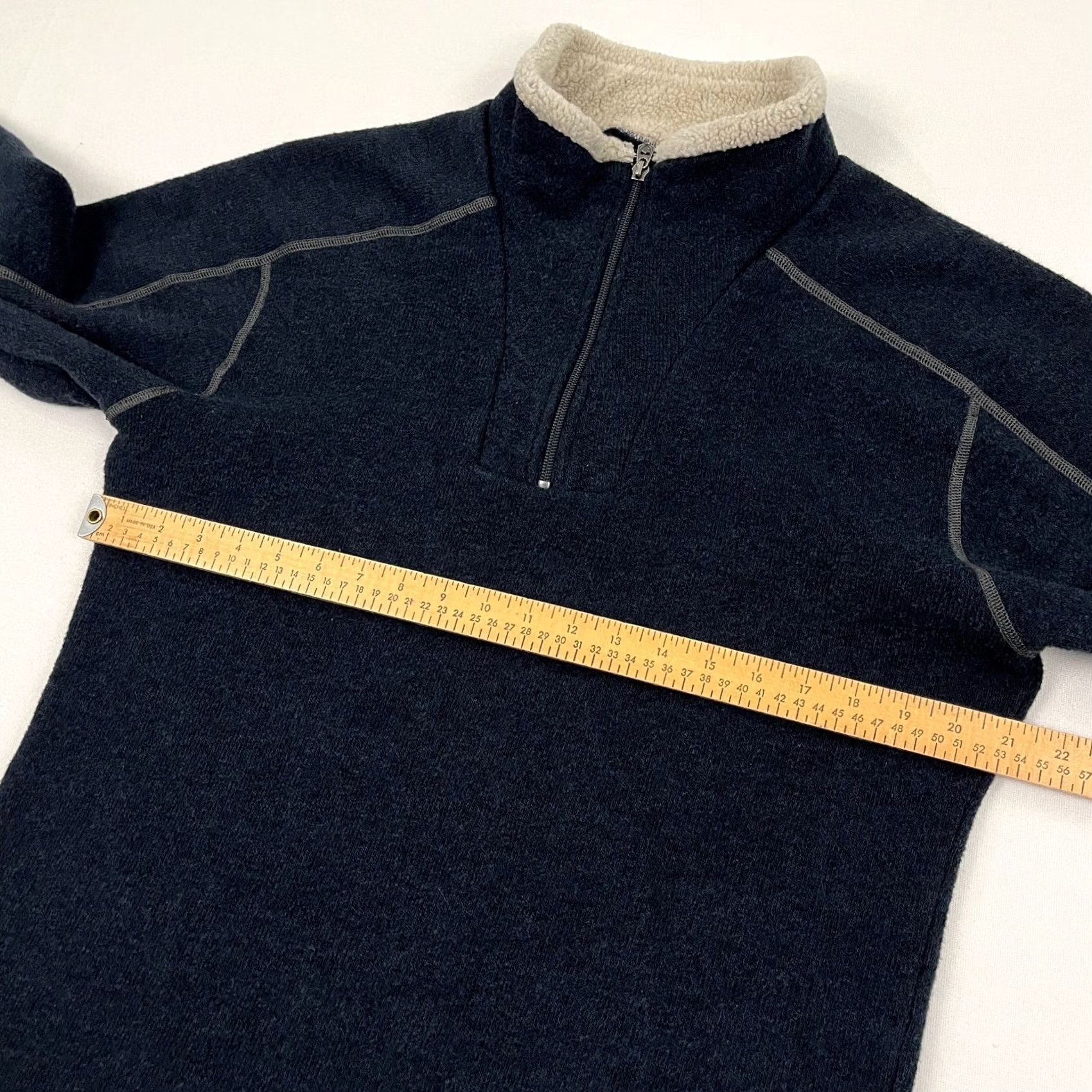 Vintage Kuhl Europa Sweater Mens L Blue Fleece Lined Hiking Outdoor Quarter Zip Pullover Size US L / EU 52-54 / 3 - 6 Thumbnail