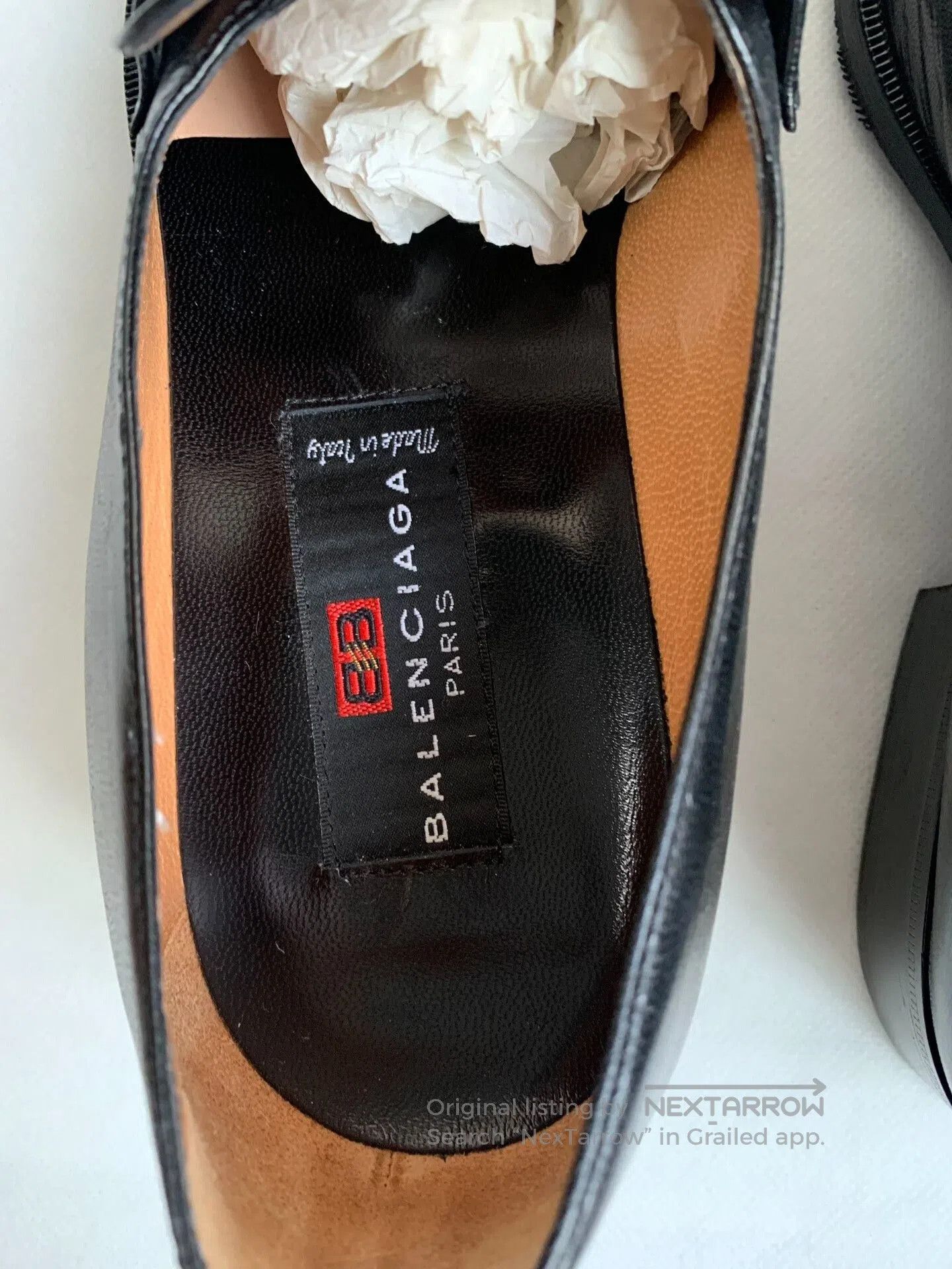 Balenciaga Balenciaga Men's Black Classic Leather Shoes. Size US 8 / EU 41 - 4 Thumbnail