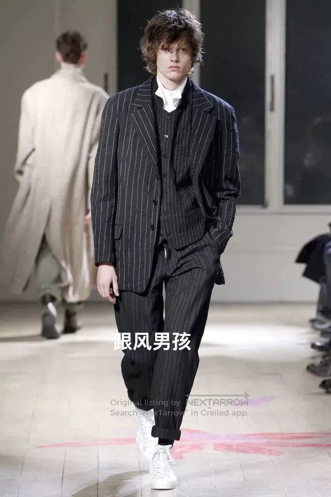 Yohji Yamamoto yohji yamamoto striped wool suit jacket. Size US S / EU 44-46 / 1 - 3 Thumbnail