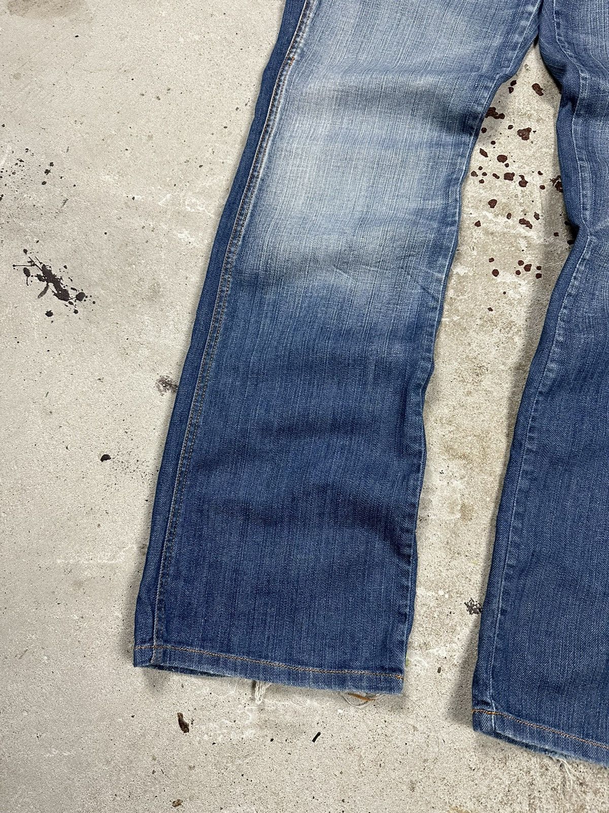 If Six Was Nine × Japanese Brand × Vintage Vintage Y2K Flare Cargo Carpenter Denim Pants Jeans Bootcut Size US 32 / EU 48 - 3 Thumbnail