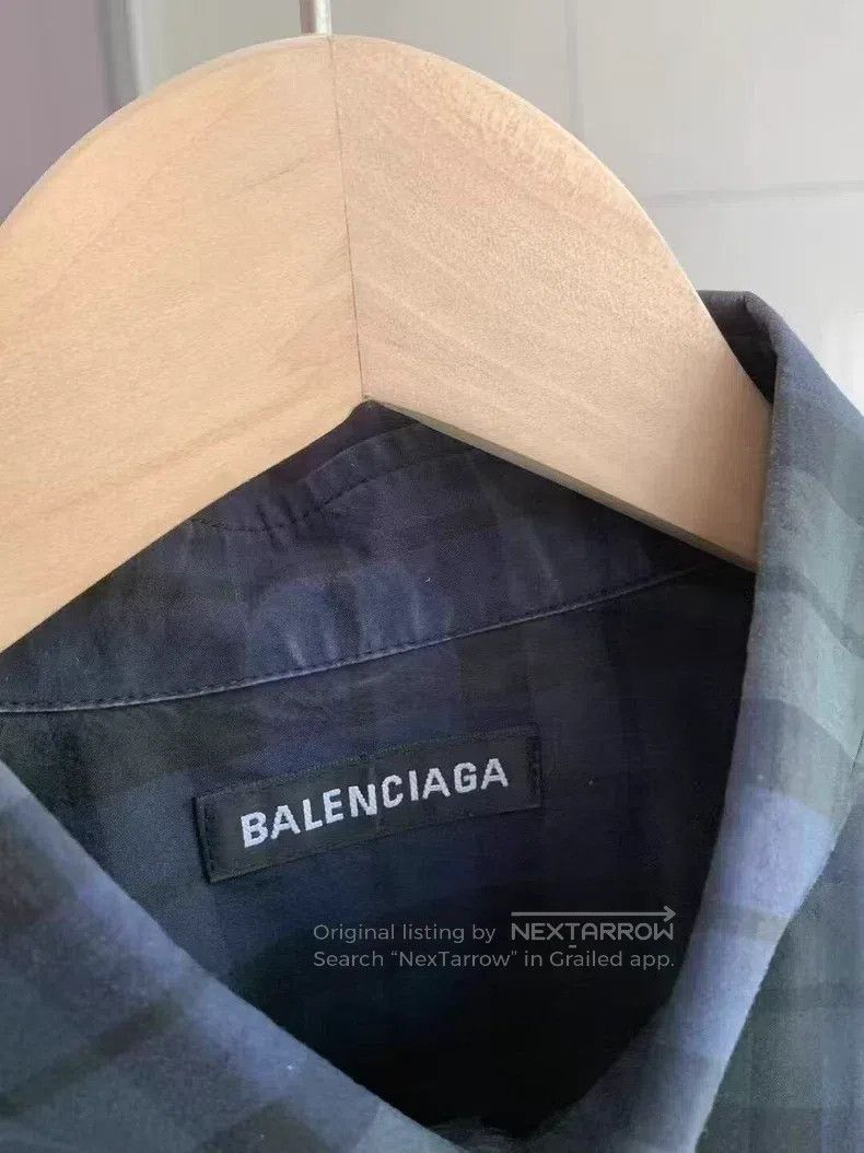 Balenciaga Balenciaga Plaid Shirt Size XS / US 0-2 / IT 36-38 - 3 Thumbnail