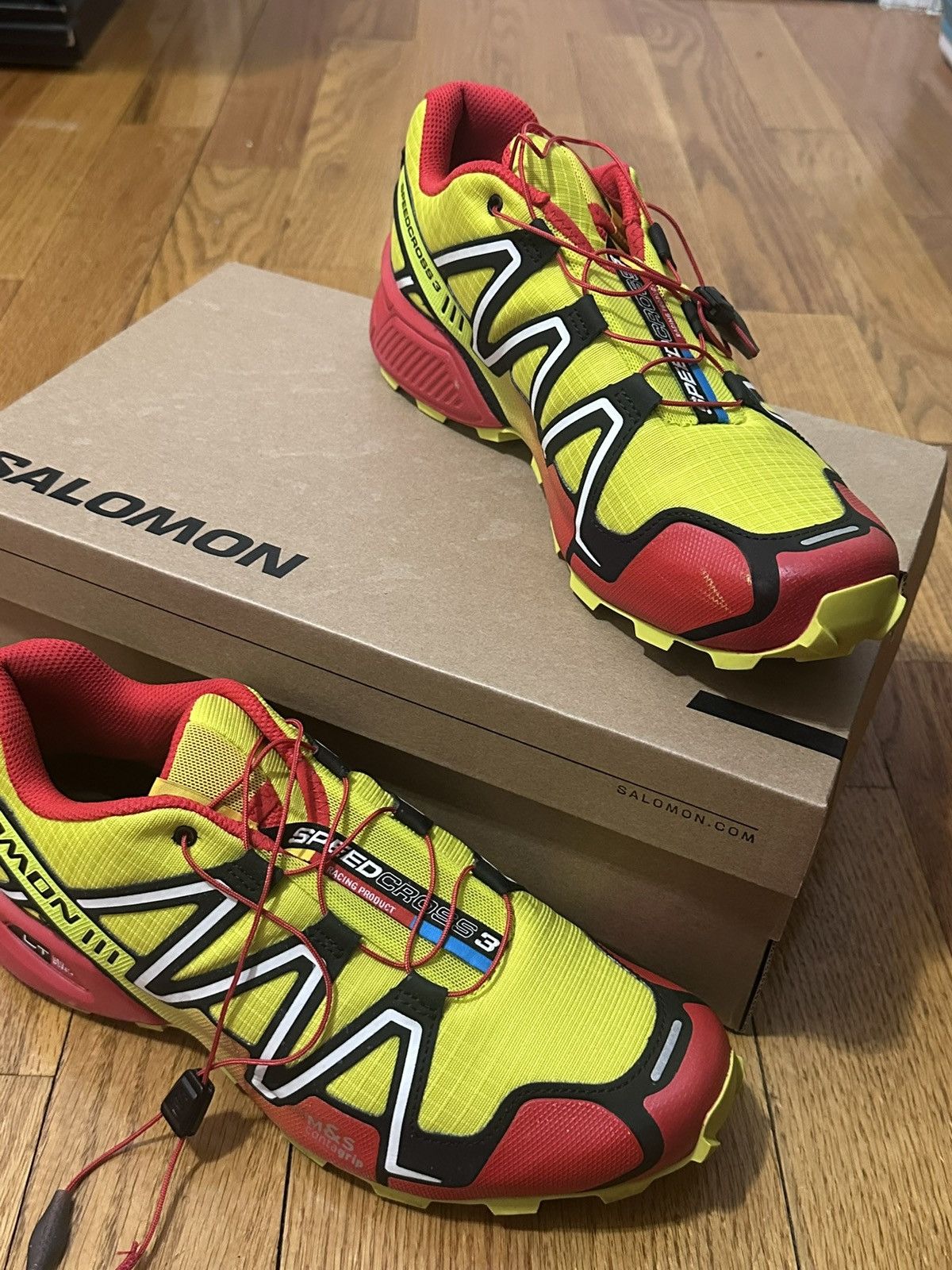 Salomon SALOMON Yellow & Red Speedcross 3 Sneakers Size US 9.5 / EU 42-43 - 6 Thumbnail