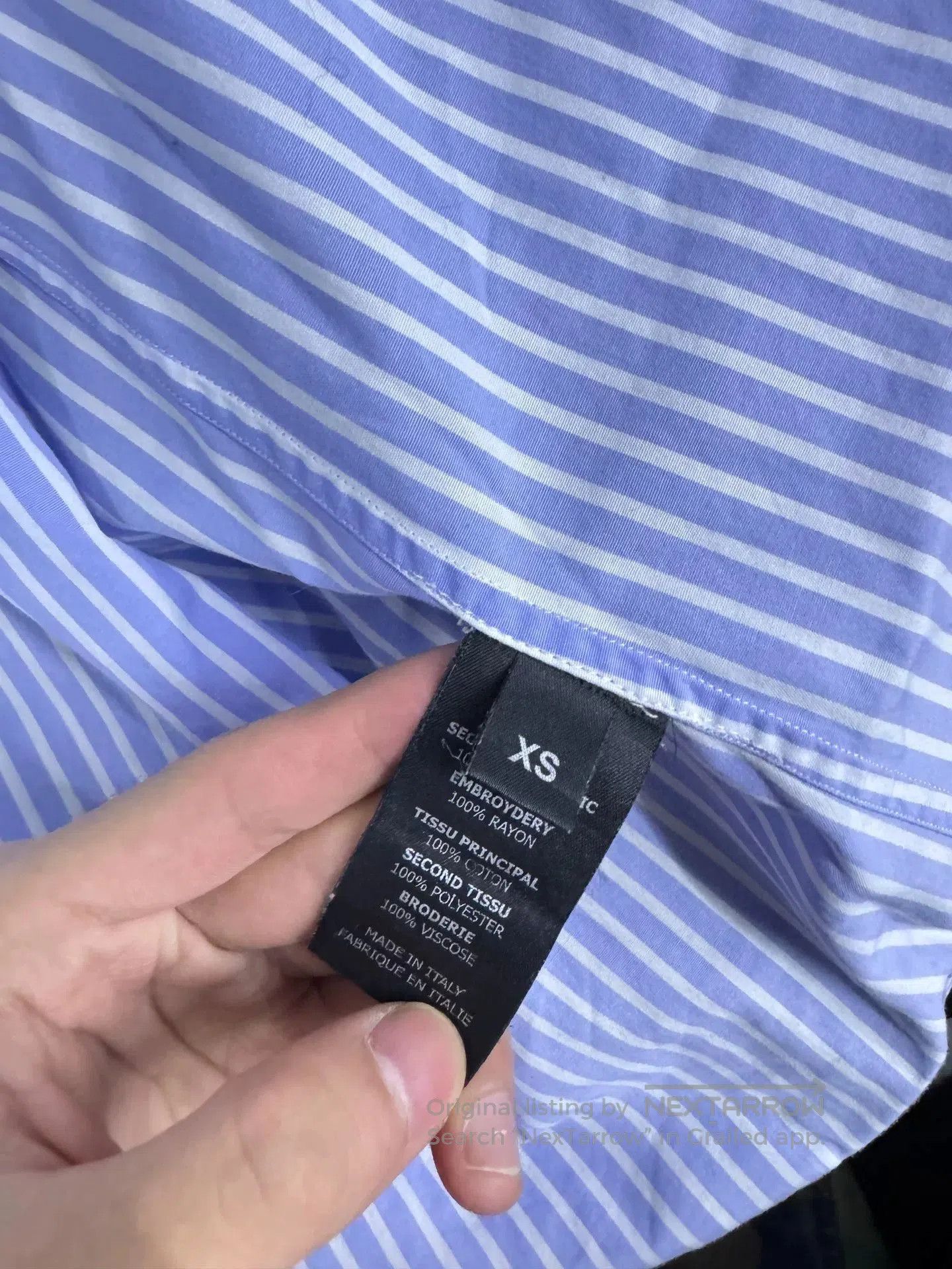 Vetements Vetements Striped Shirt with Tie Detail. Size US XS / EU 42 / 0 - 7 Thumbnail