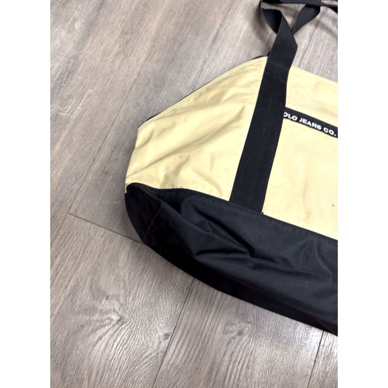Vintage VINTAGE Polo Jeans Co. Ralph Lauren shoulder bag purse Beige And black Large Unisex Adults Size 36" / US 14 / IT 50 - 7 Thumbnail