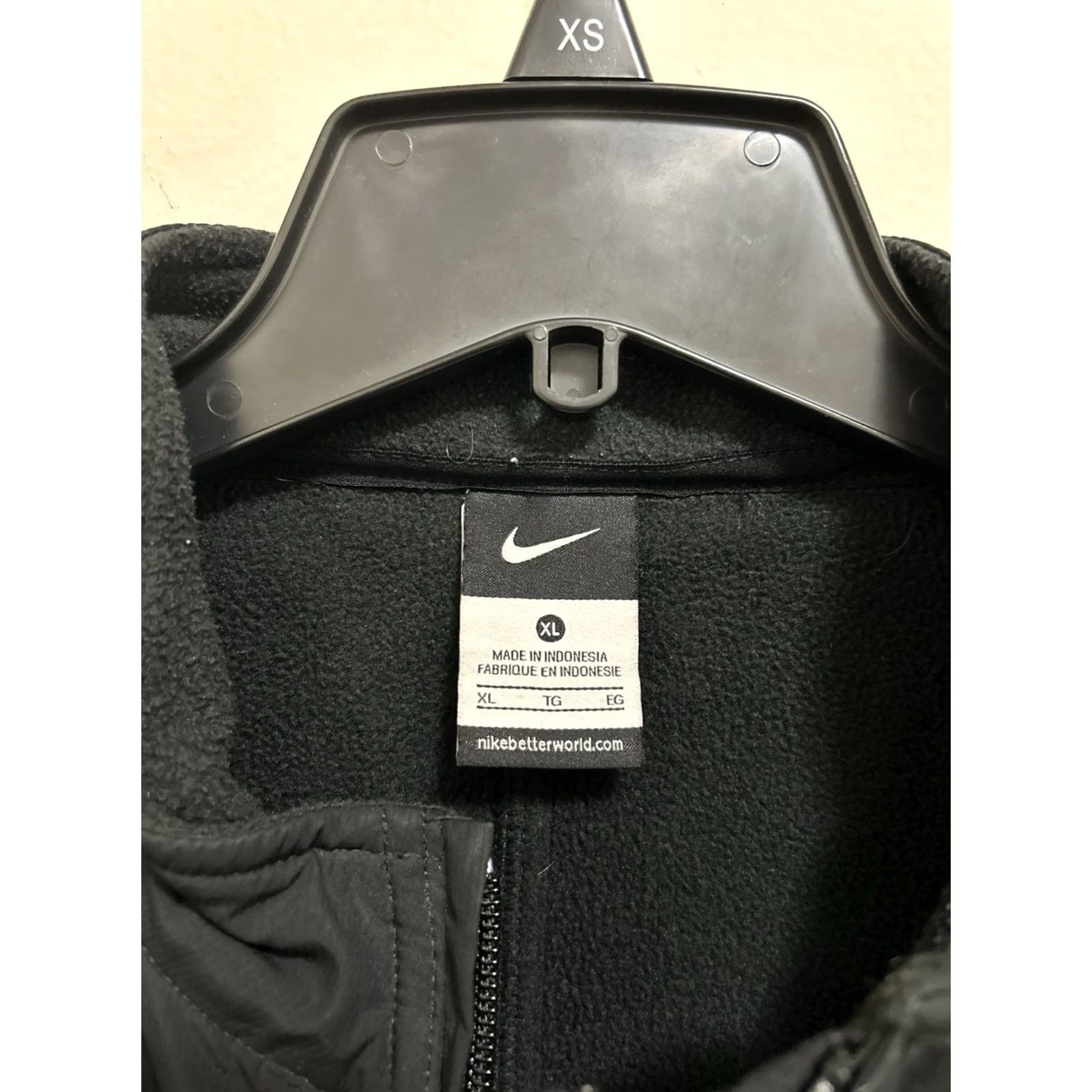Nike Nike Mens Jacket Dugout Tech Full Zip Black Lined Polyester Fleece Regular XL 453352-010 Mens Size US M / EU 48-50 / 2 - 7 Thumbnail
