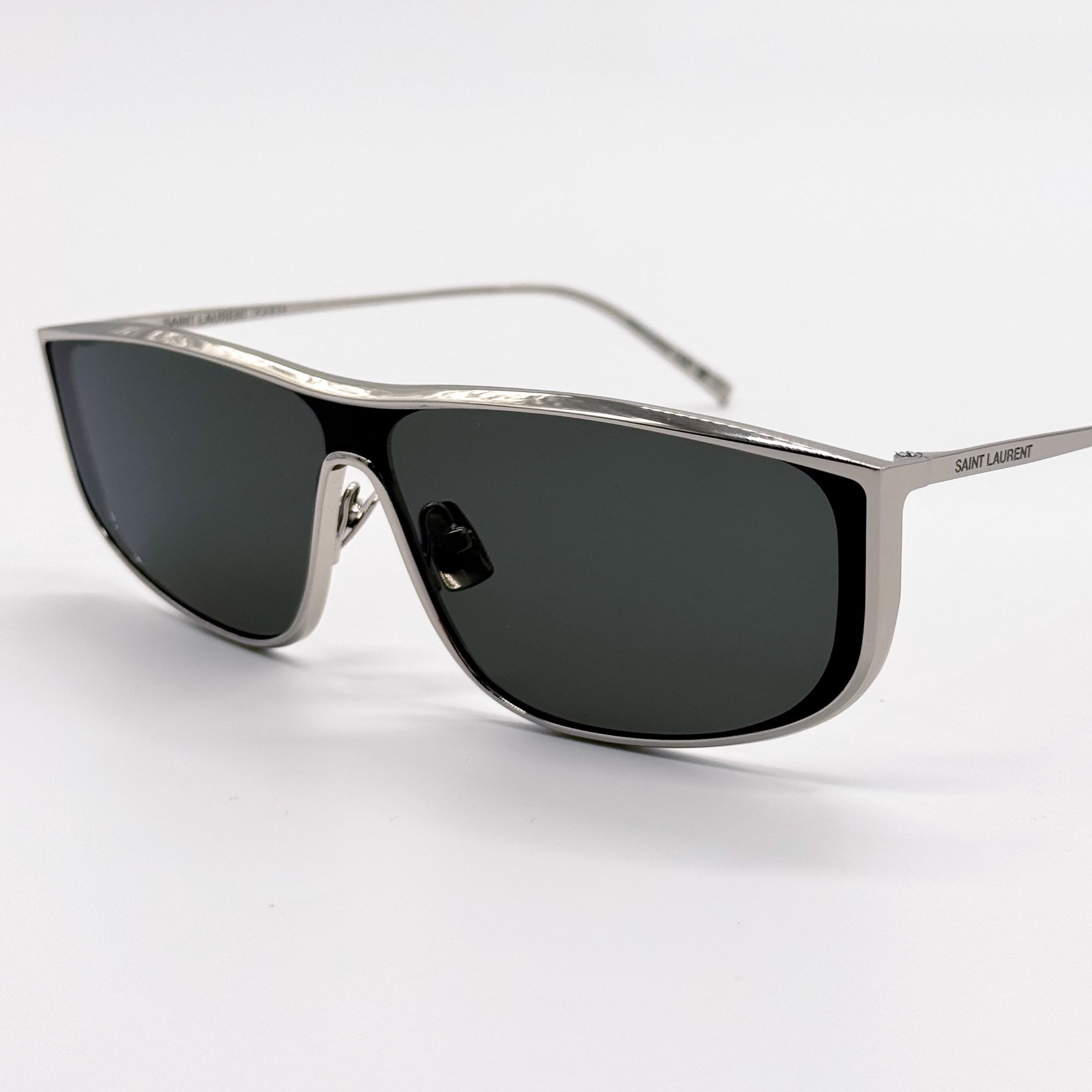 Saint Laurent Paris NEW SAINT LAURENT SL605 LUNA 001 SILVER SUNGLASSES SL 605 SH Size ONE SIZE - 5 Thumbnail