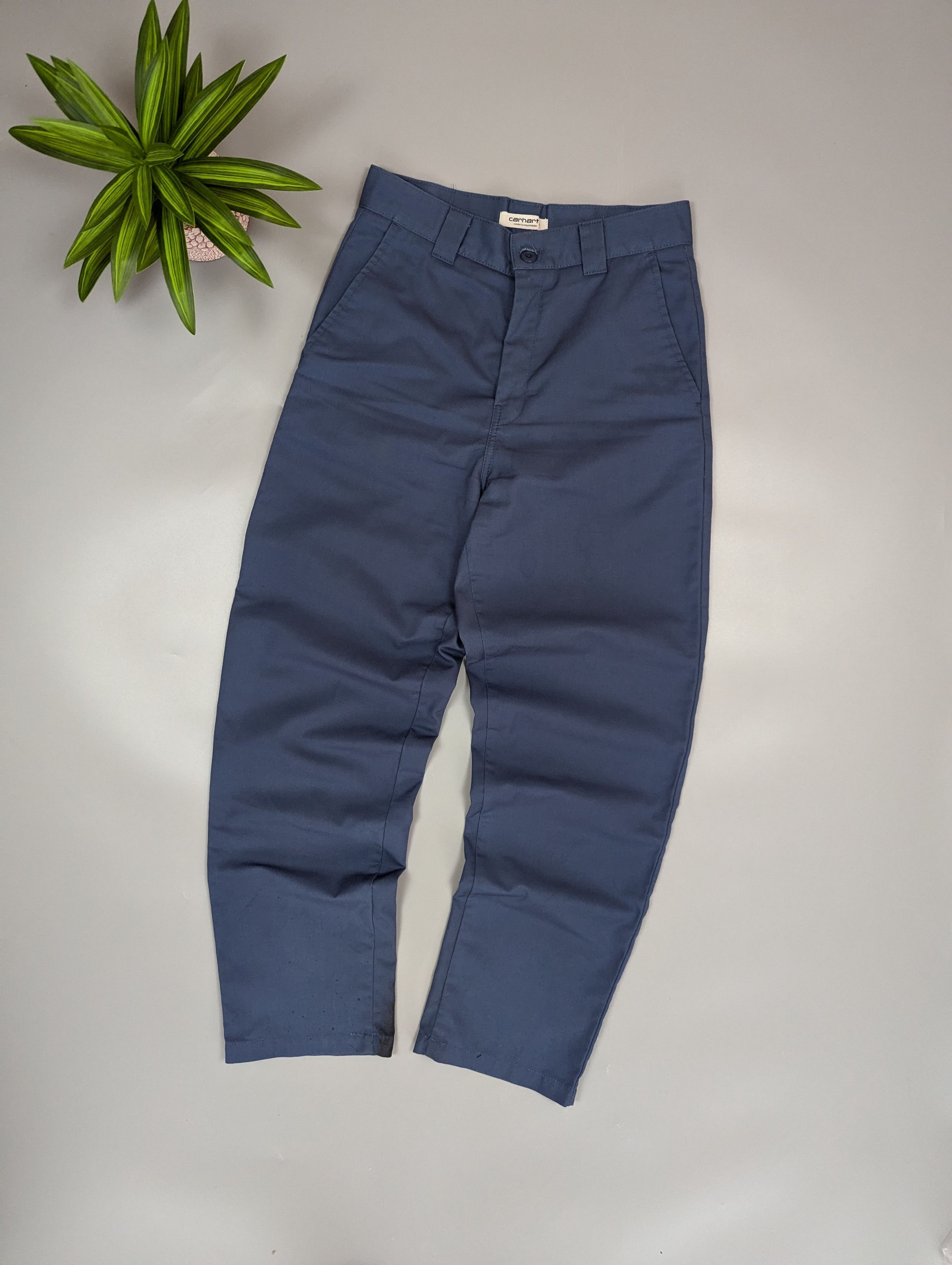 Carhartt Wip Carhartt WIP Master Pant Blue Work Pants Straight Fit Mens Size US 27 - 11 Thumbnail