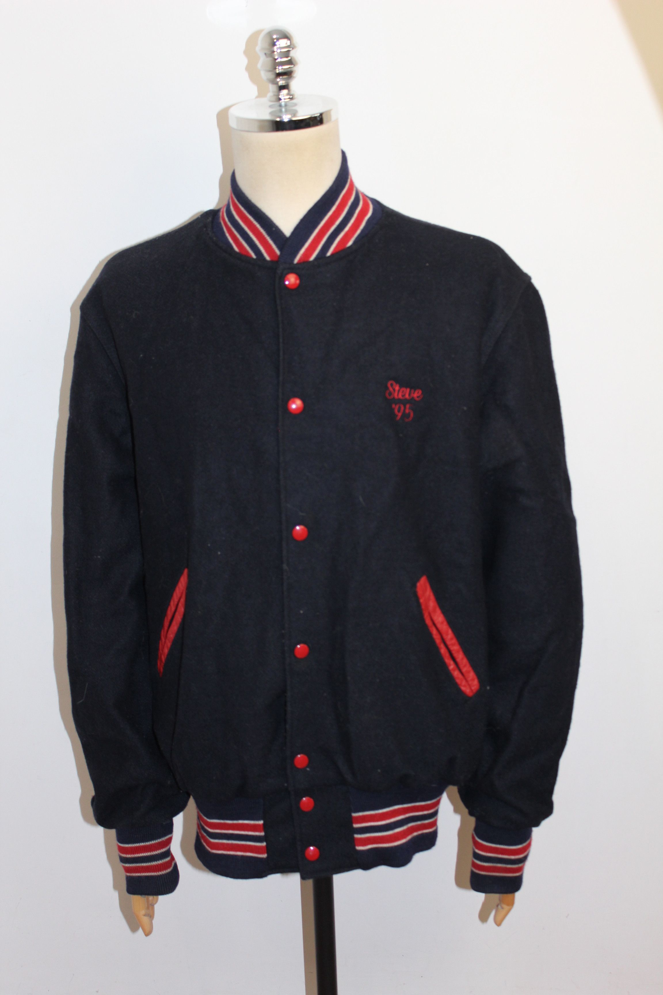 Holloway Holloway Huntington Vintage Collage Wool 95's Jacket Size US XL / EU 56 / 4 - 3 Thumbnail