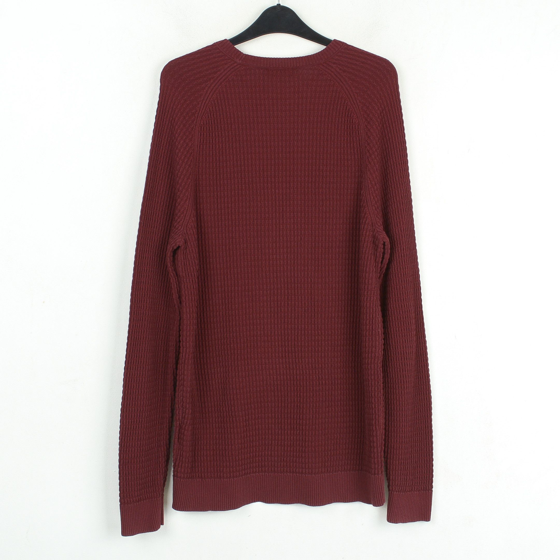Hugo Boss Men Waffle Knit Cotton Sweater Red Label Pullover Jumper Top Size US M / EU 48-50 / 2 - 4 Thumbnail